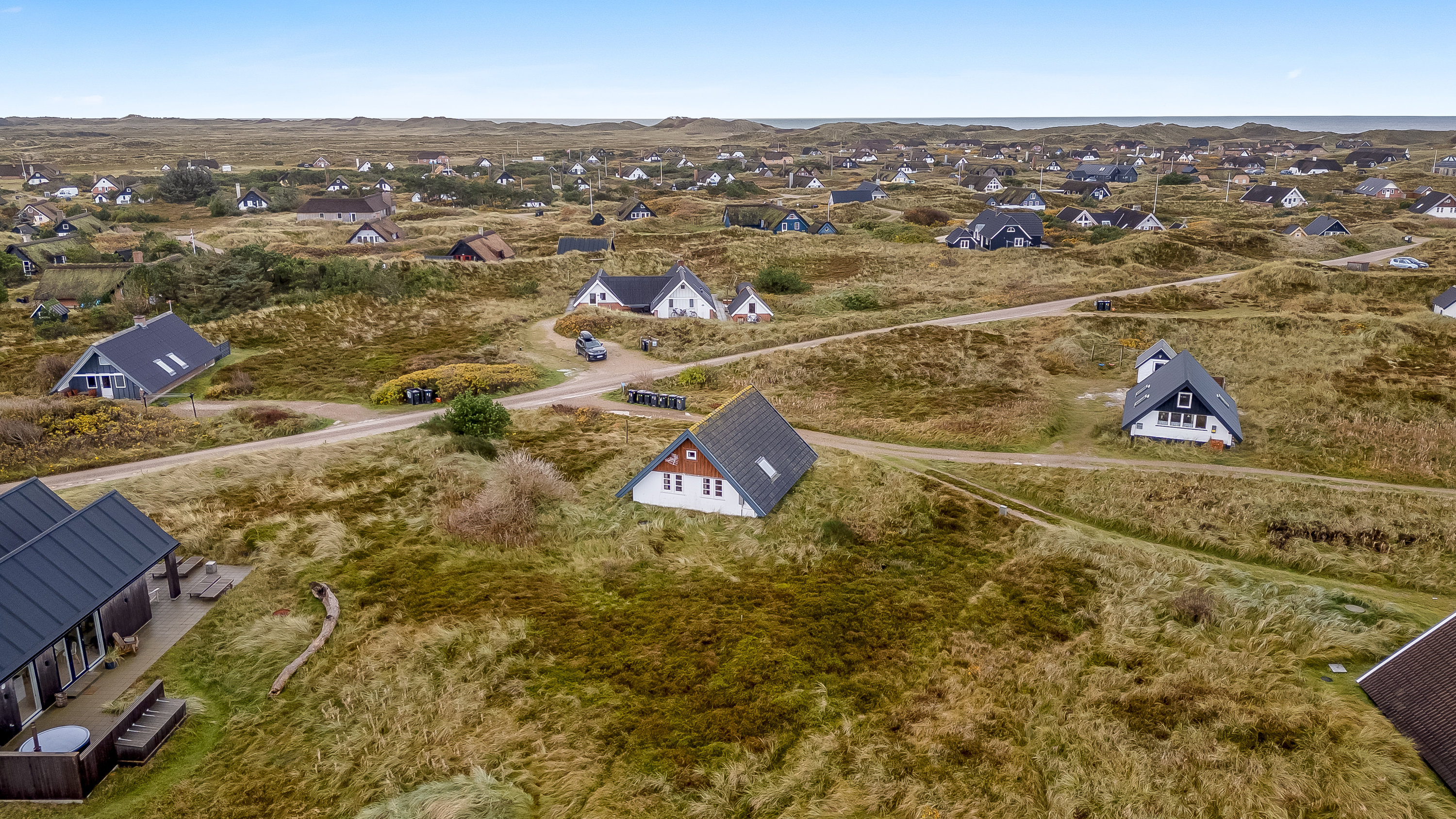 Fremhævet luftfoto billede i fuldskærmstilstand. Billede af Opstrupsvej 62, Klegod, 6950 Ringkøbing