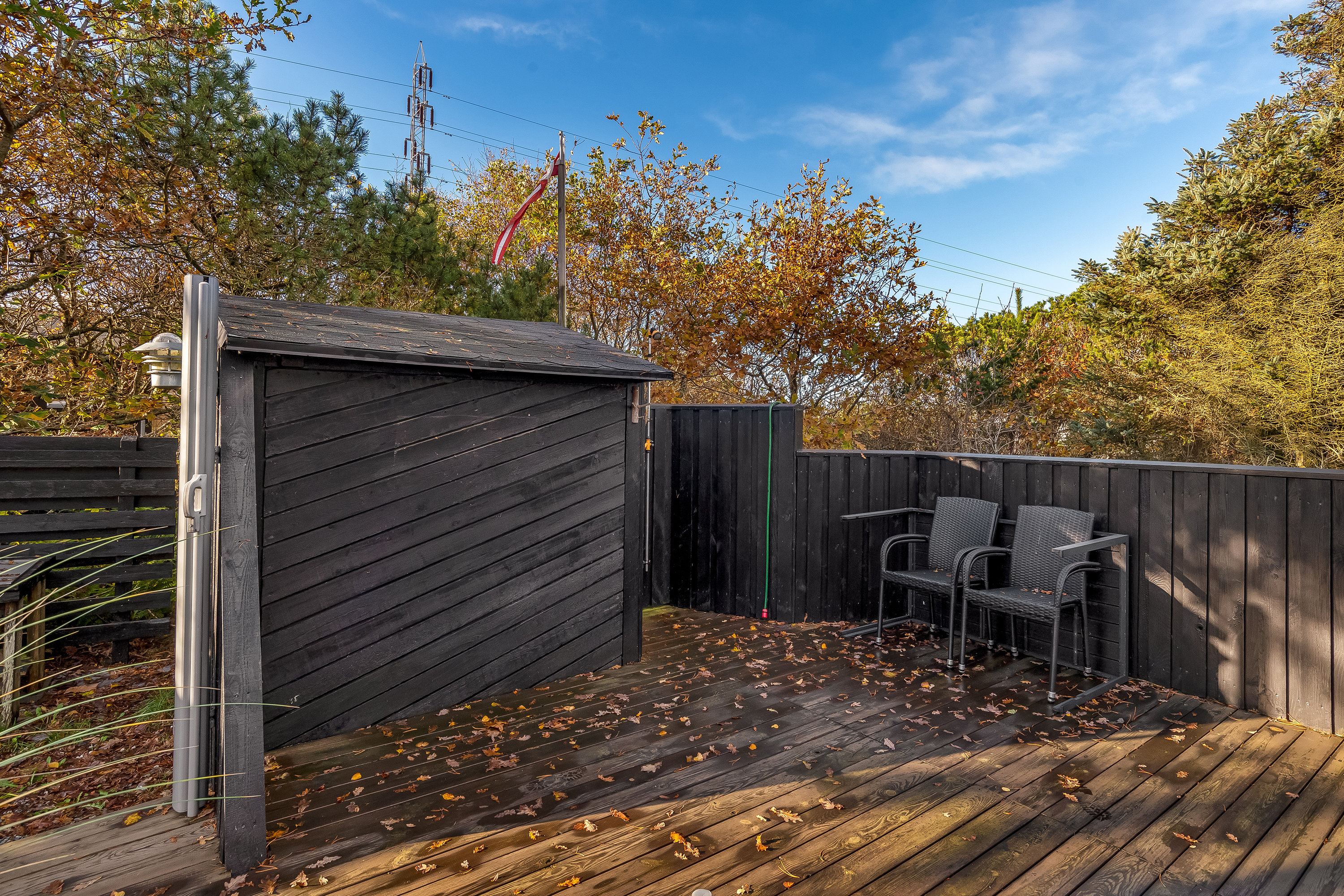 Fremhævet terrasse billede i fuldskærmstilstand. Billede af Fladsbjergvej 220, Klegod, 6950 Ringkøbing