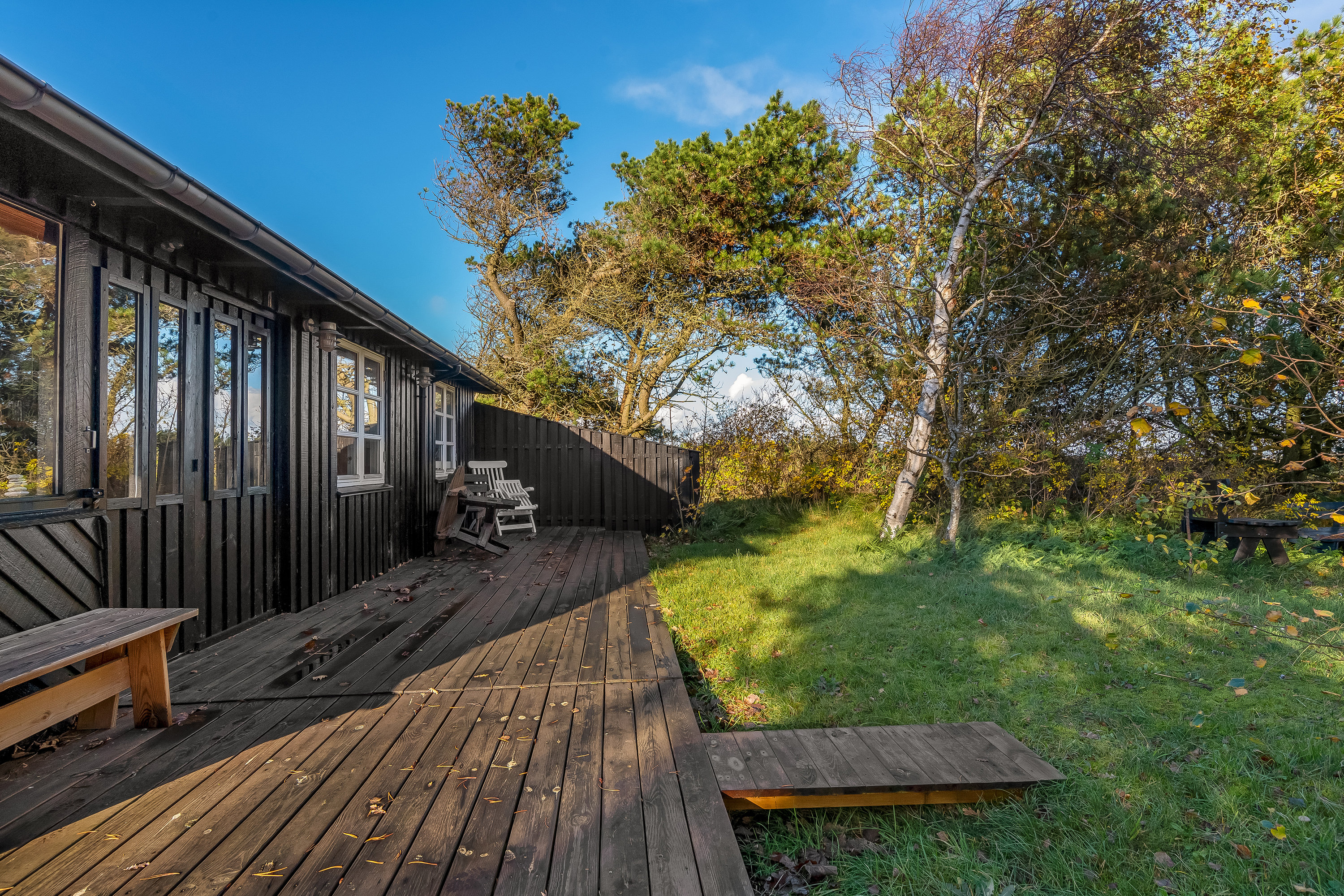 Miniaturebillede 1: terrasse. Billede af Fladsbjergvej 220, Klegod, 6950 Ringkøbing