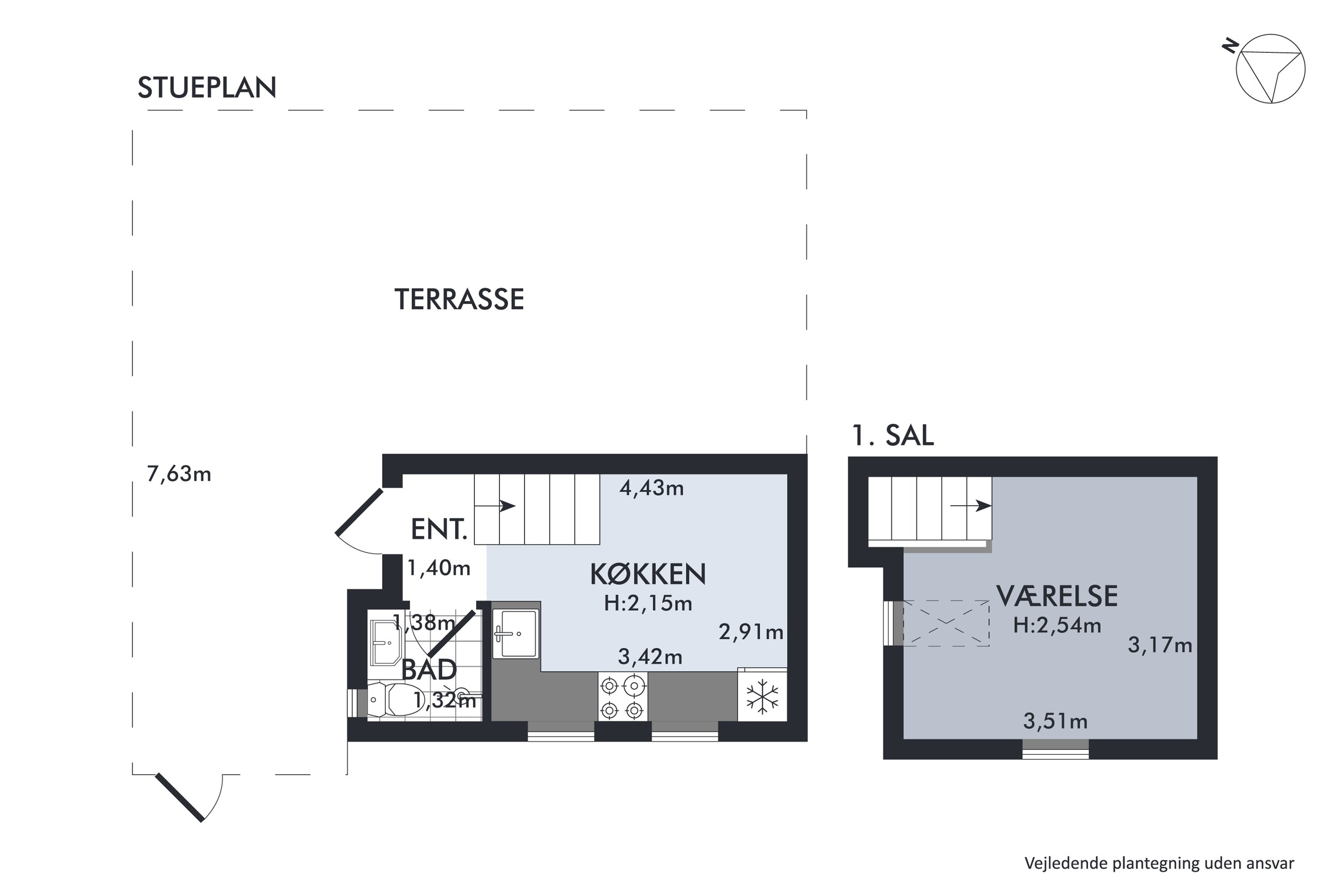 Plantegninger billede af Brøndstræde 2A, 5960 Marstal