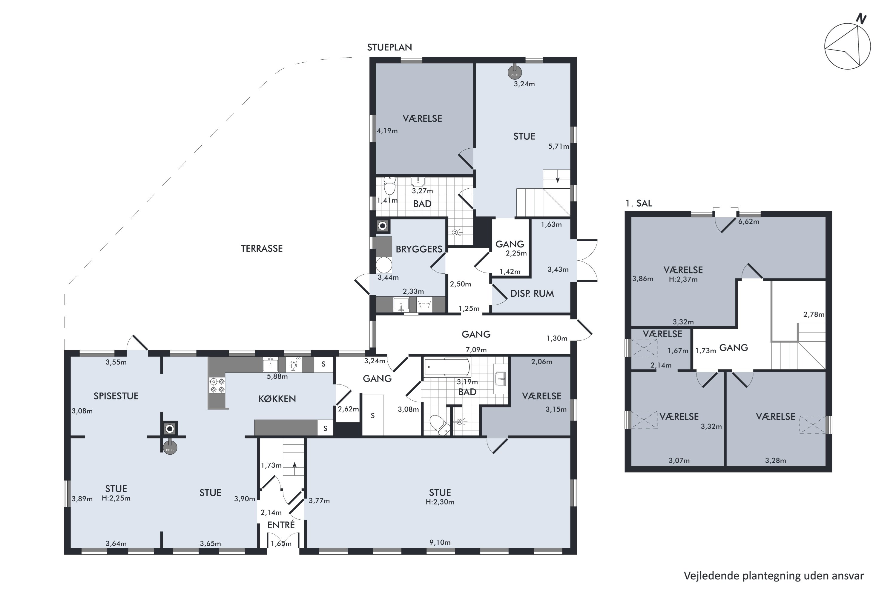 Plantegninger billede af Græsvængevej 60, 5960 Marstal