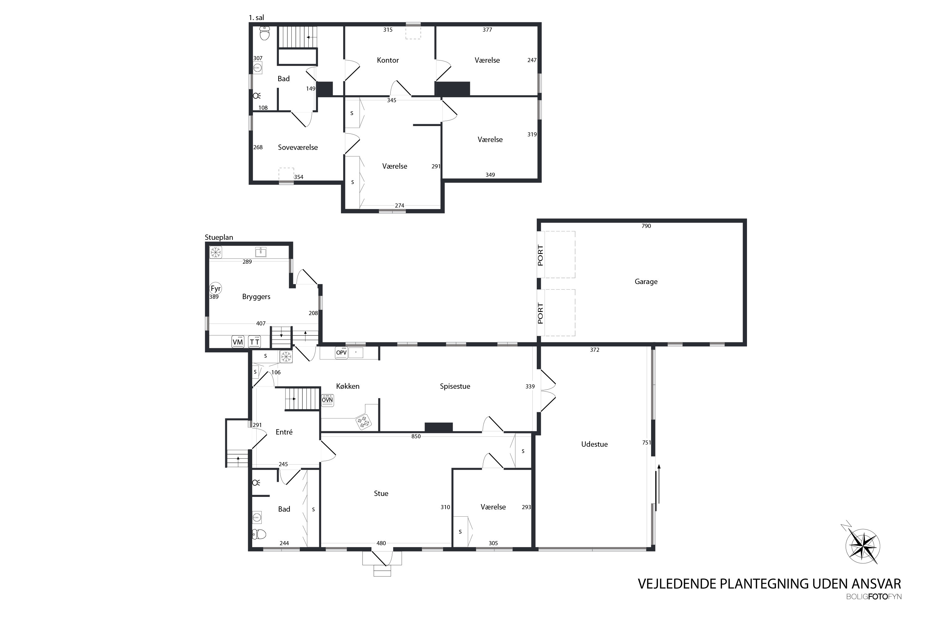 Plantegninger billede af Heimdalsvej 12, Kauslunde, 5500 Middelfart