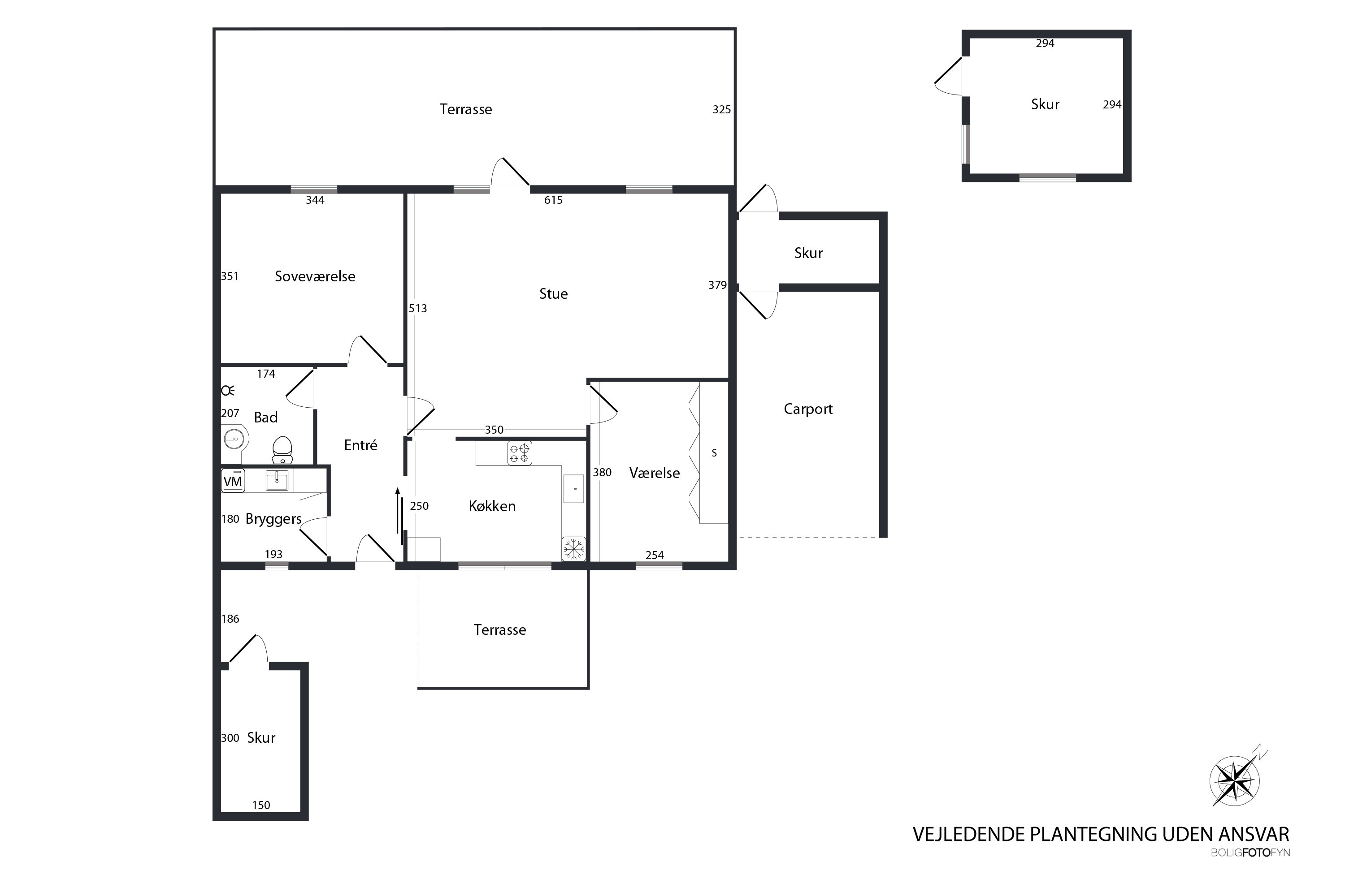 Plantegninger billede af Bryggermarken 13, 5620 Glamsbjerg