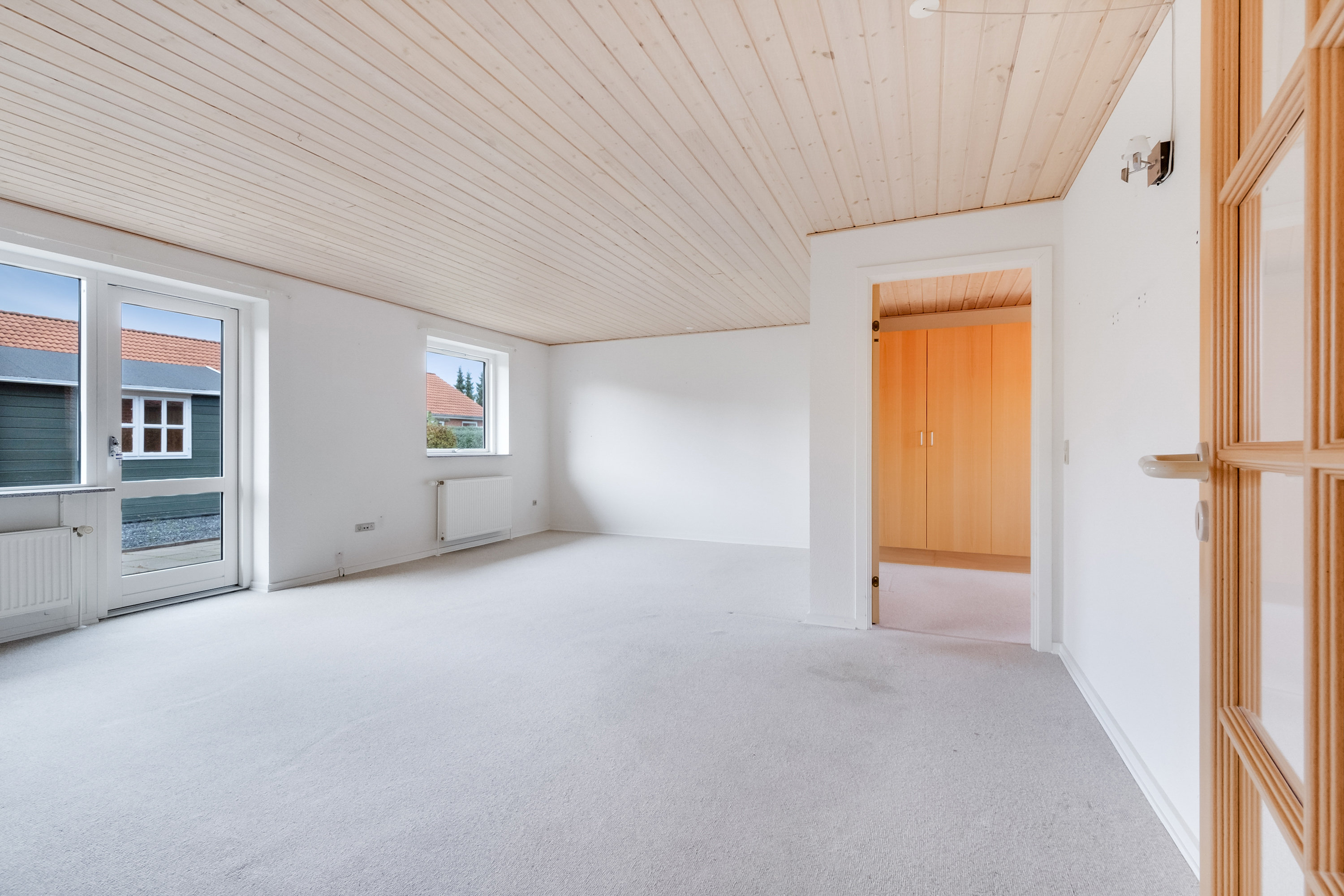 Fremhævet stue billede i fuldskærmstilstand. Billede af Bryggermarken 13, 5620 Glamsbjerg