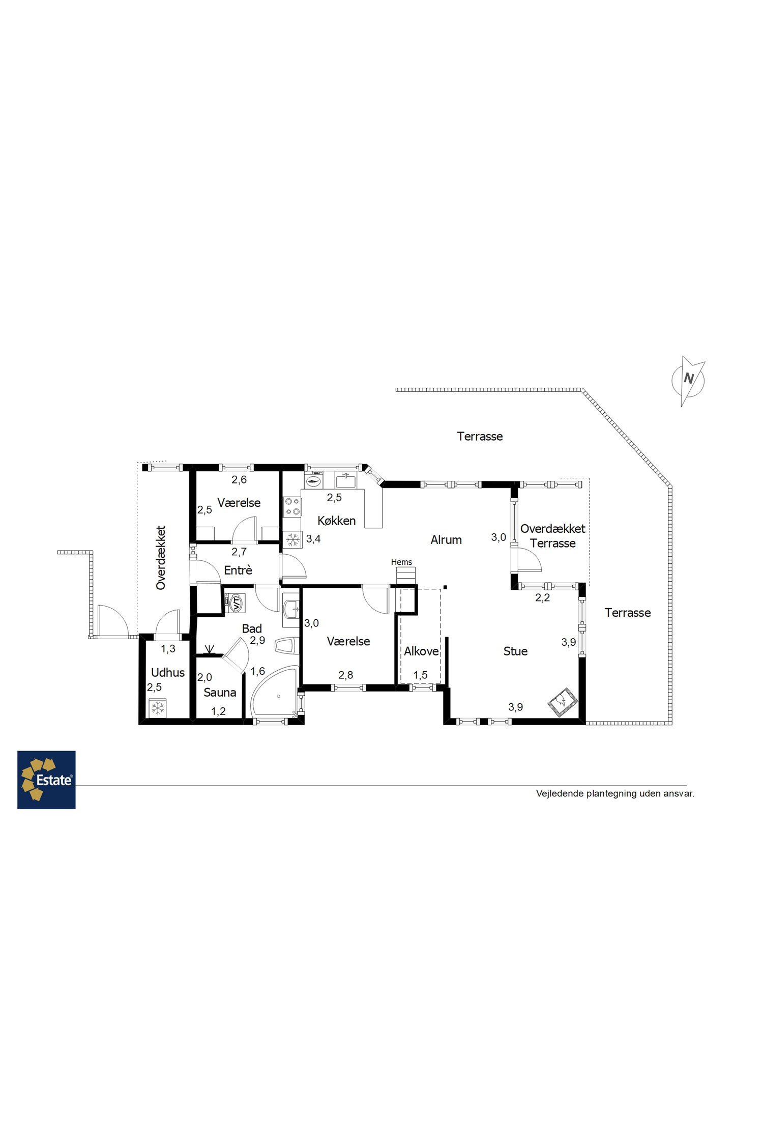 Plantegninger billede af Hennebysvej 42I, 6854 Henne