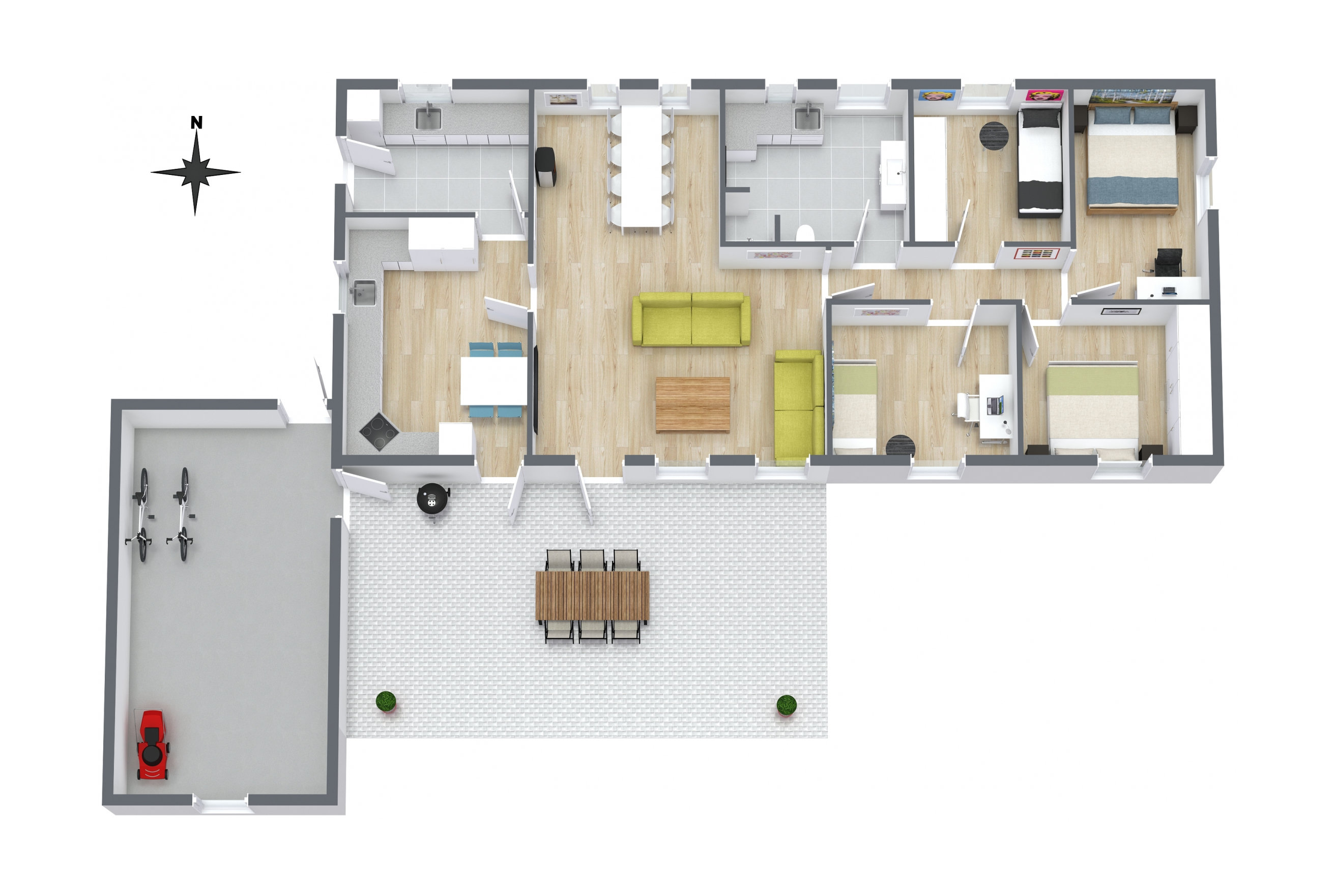 Plantegninger billede af Hegnet 15, Lørslev, 9800 Hjørring