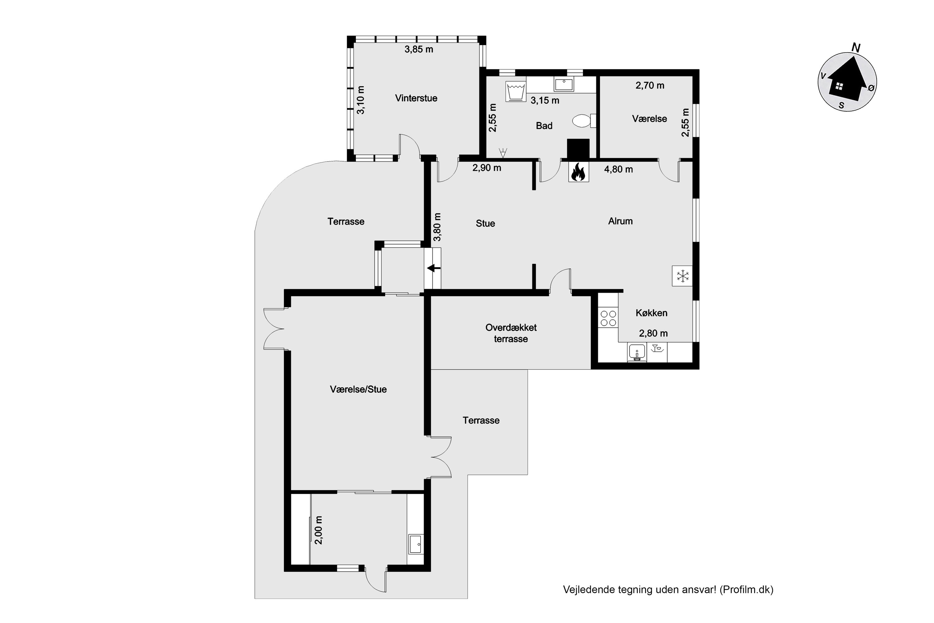 Plantegninger billede af Sønder Klitvej 198, Haurvig, 6960 Hvide Sande