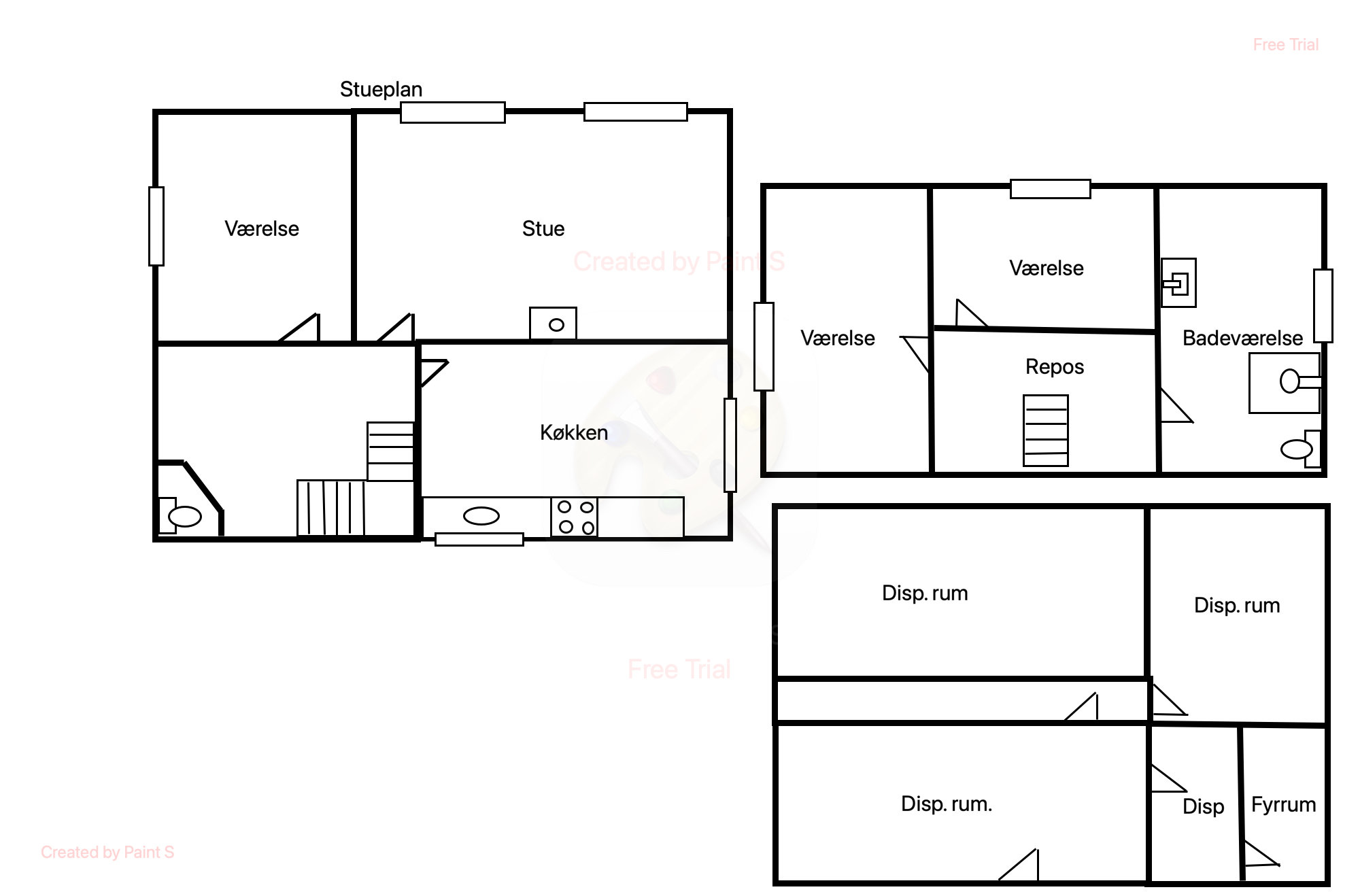 Plantegninger billede af Slagstrupvej 2, Særslev, 5471 Søndersø