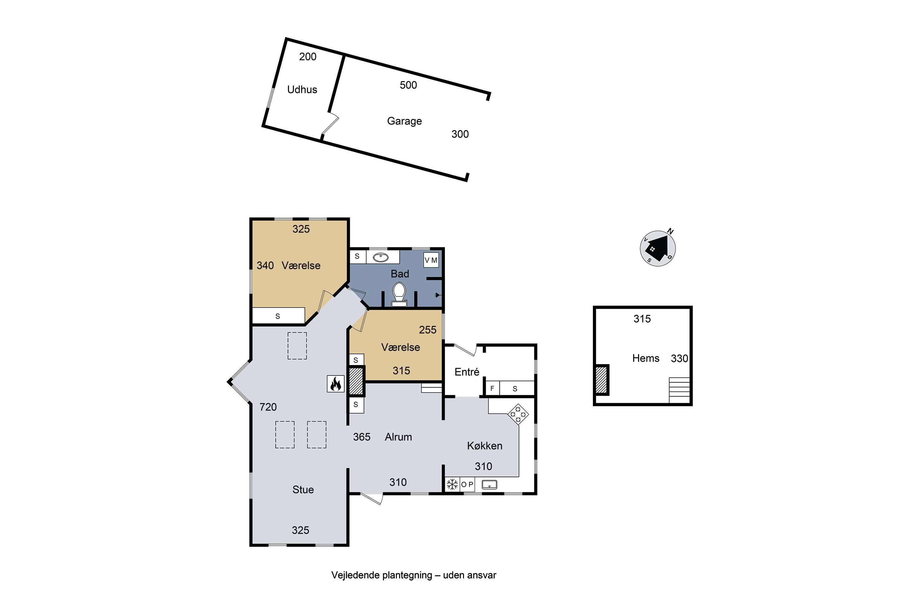 Plantegninger billede af Elmelunden 13, Bjerge Str, 4480 Store Fuglede