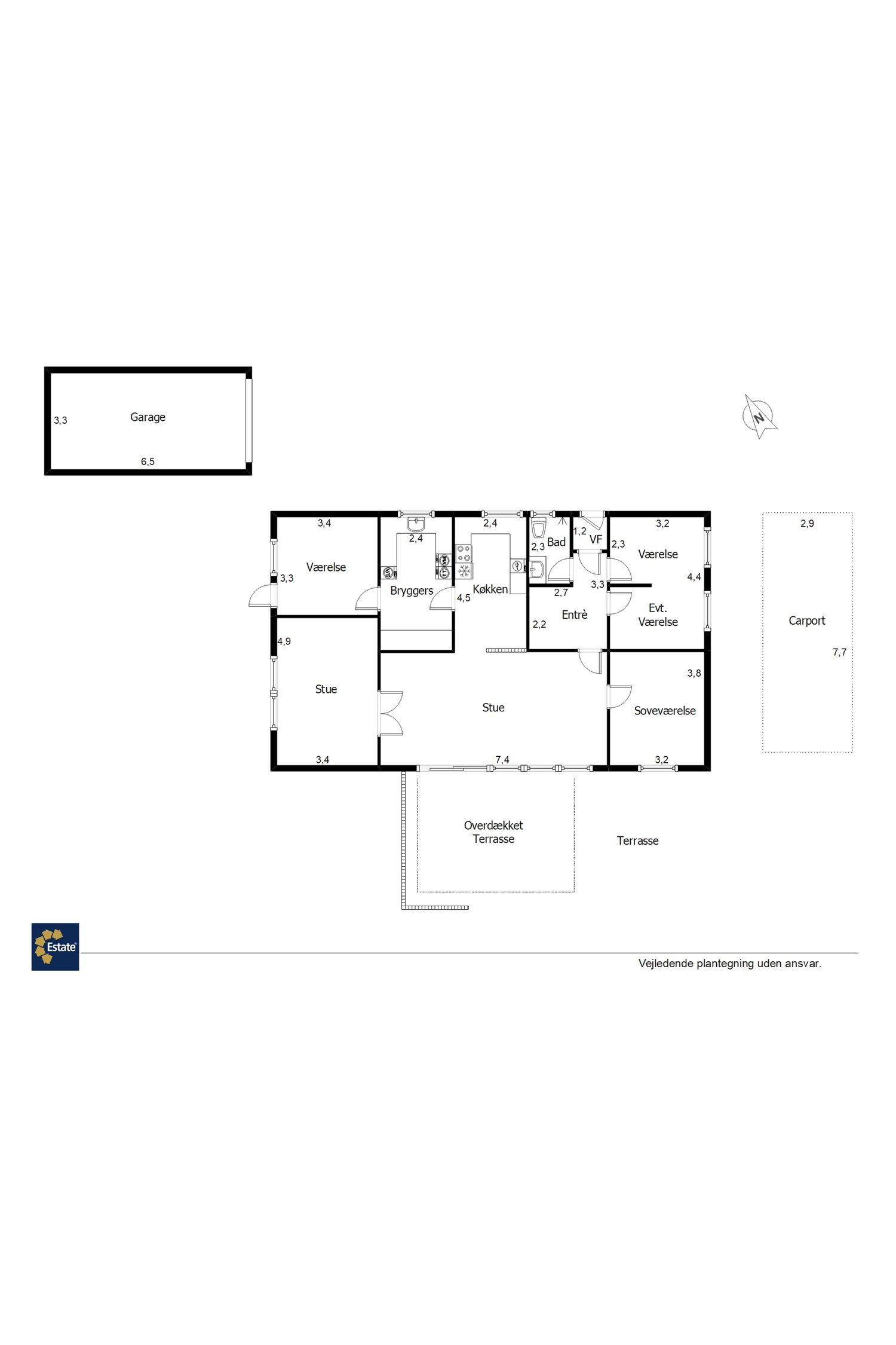 Plantegninger billede af Elmelunden 205, 7190 Billund
