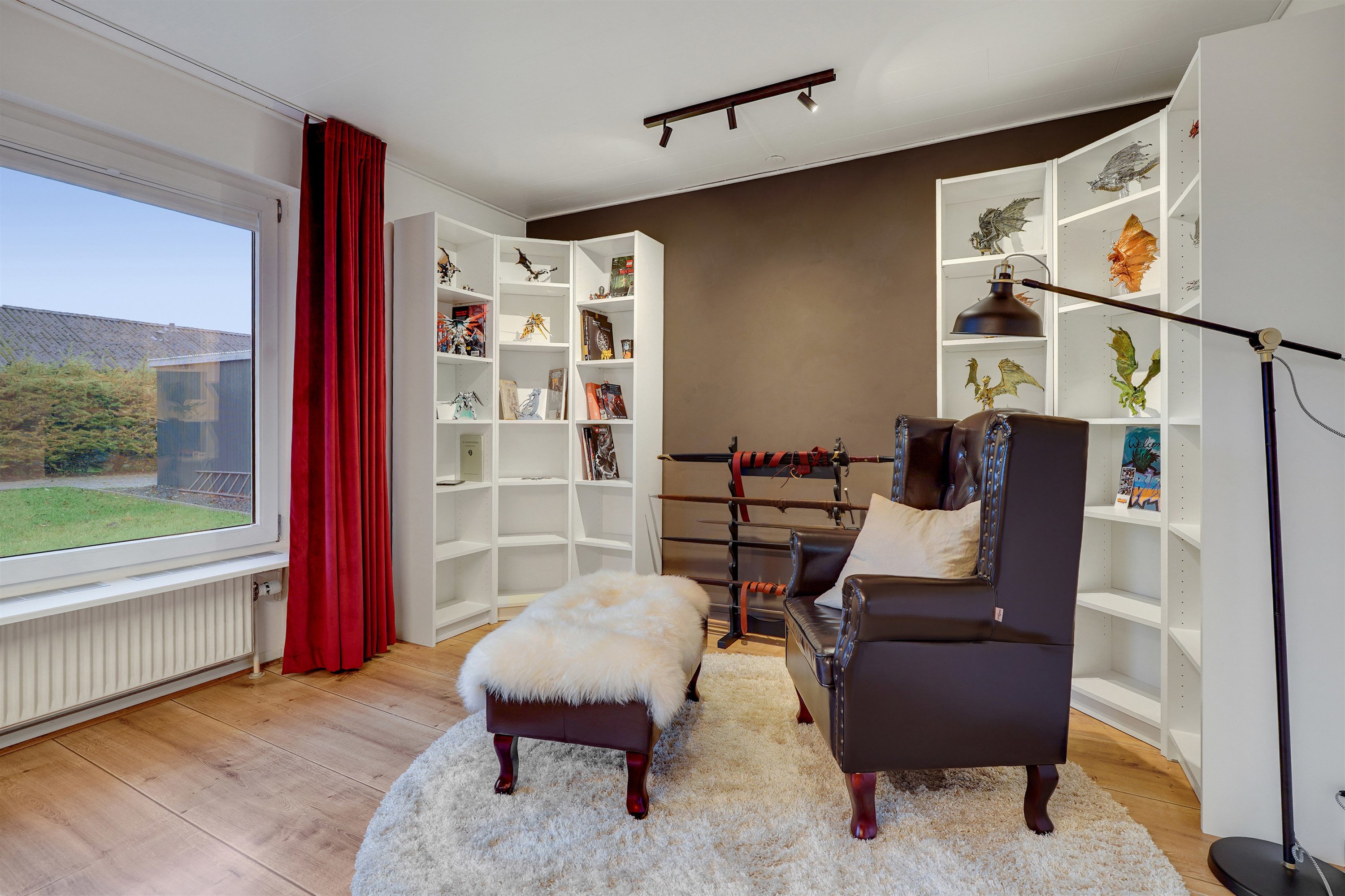 Fremhævet stue billede i fuldskærmstilstand. Billede af Elmelunden 205, 7190 Billund