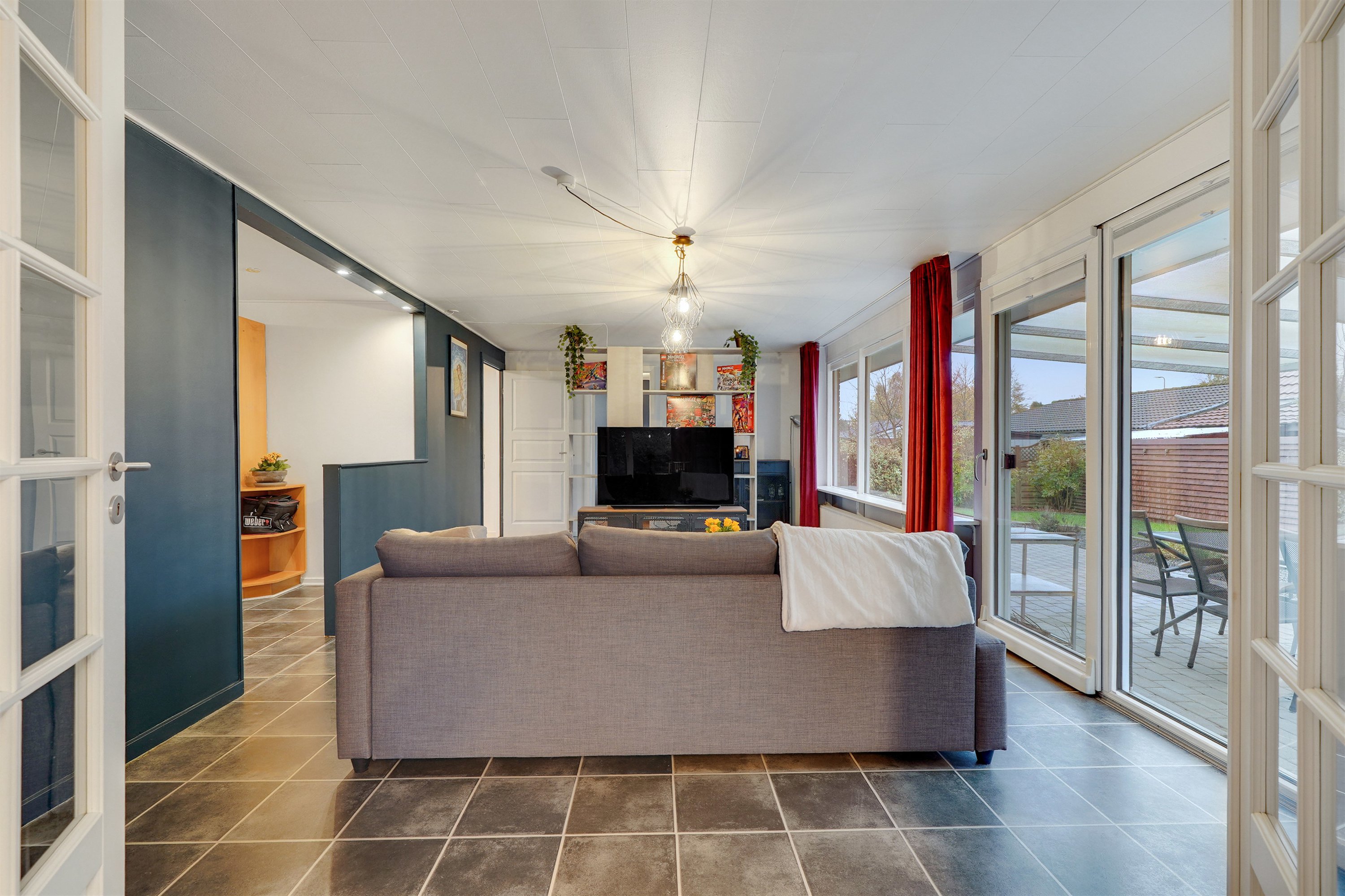 Fremhævet stue billede i fuldskærmstilstand. Billede af Elmelunden 205, 7190 Billund