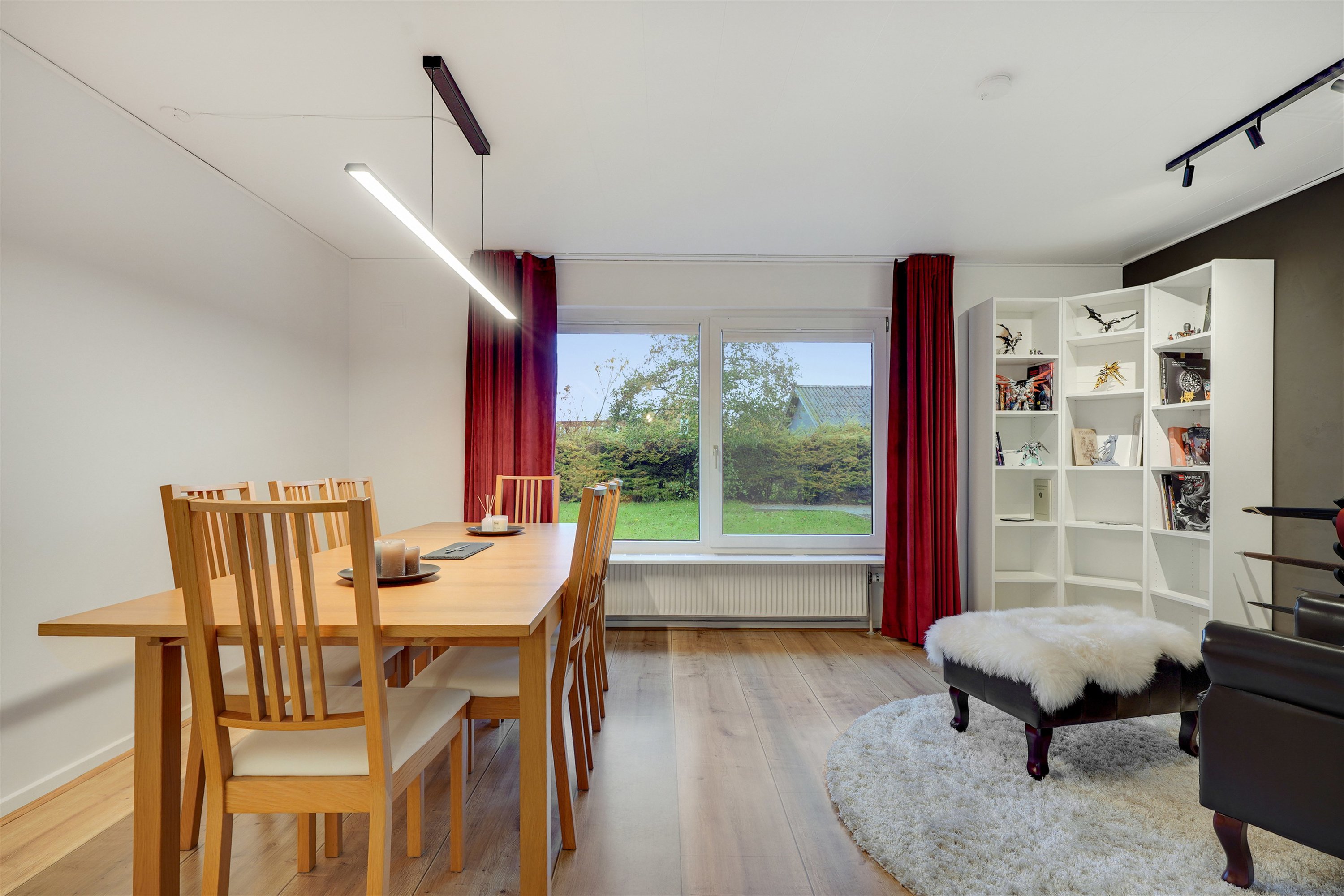 Fremhævet stue billede i fuldskærmstilstand. Billede af Elmelunden 205, 7190 Billund