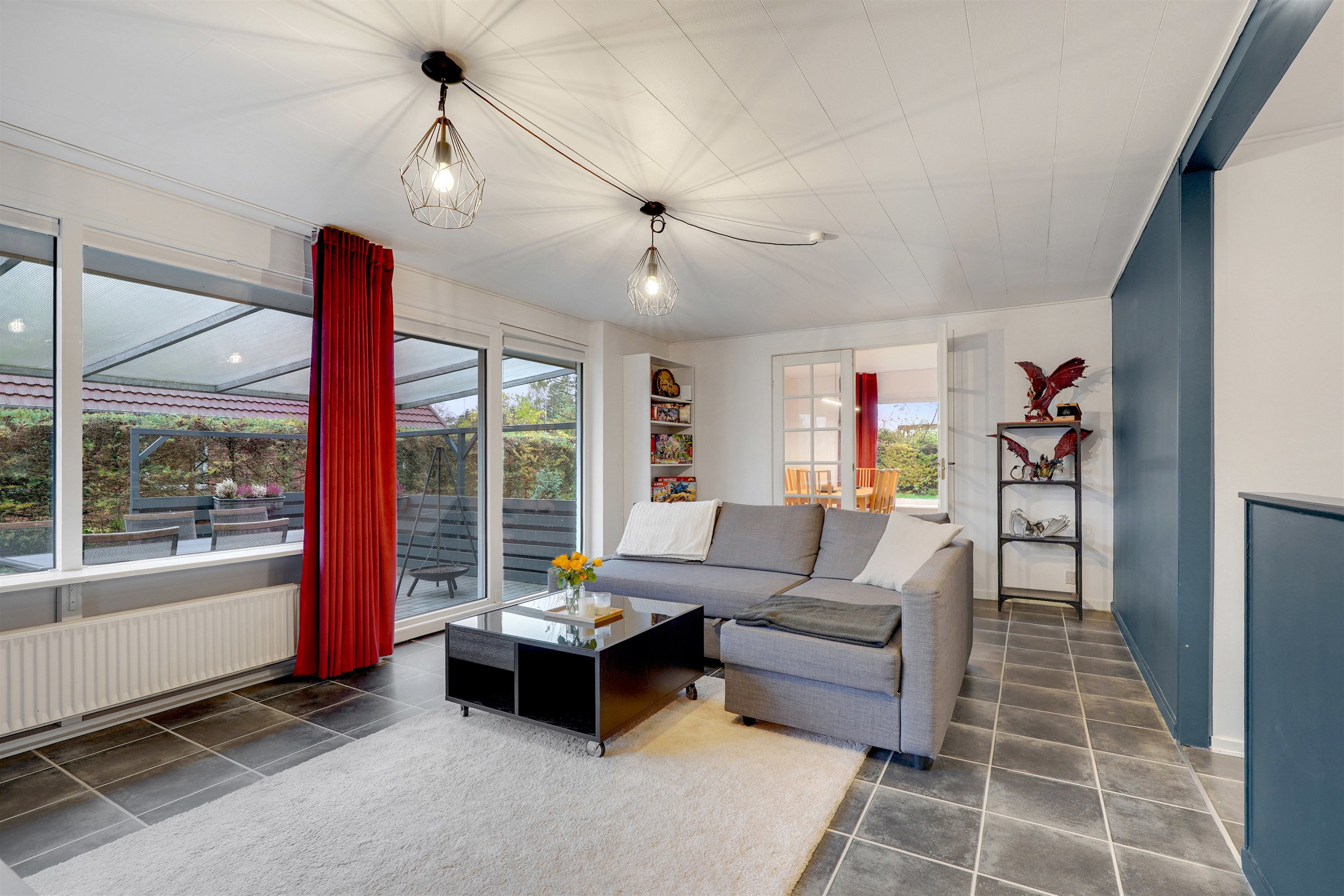 Fremhævet stue billede i fuldskærmstilstand. Billede af Elmelunden 205, 7190 Billund