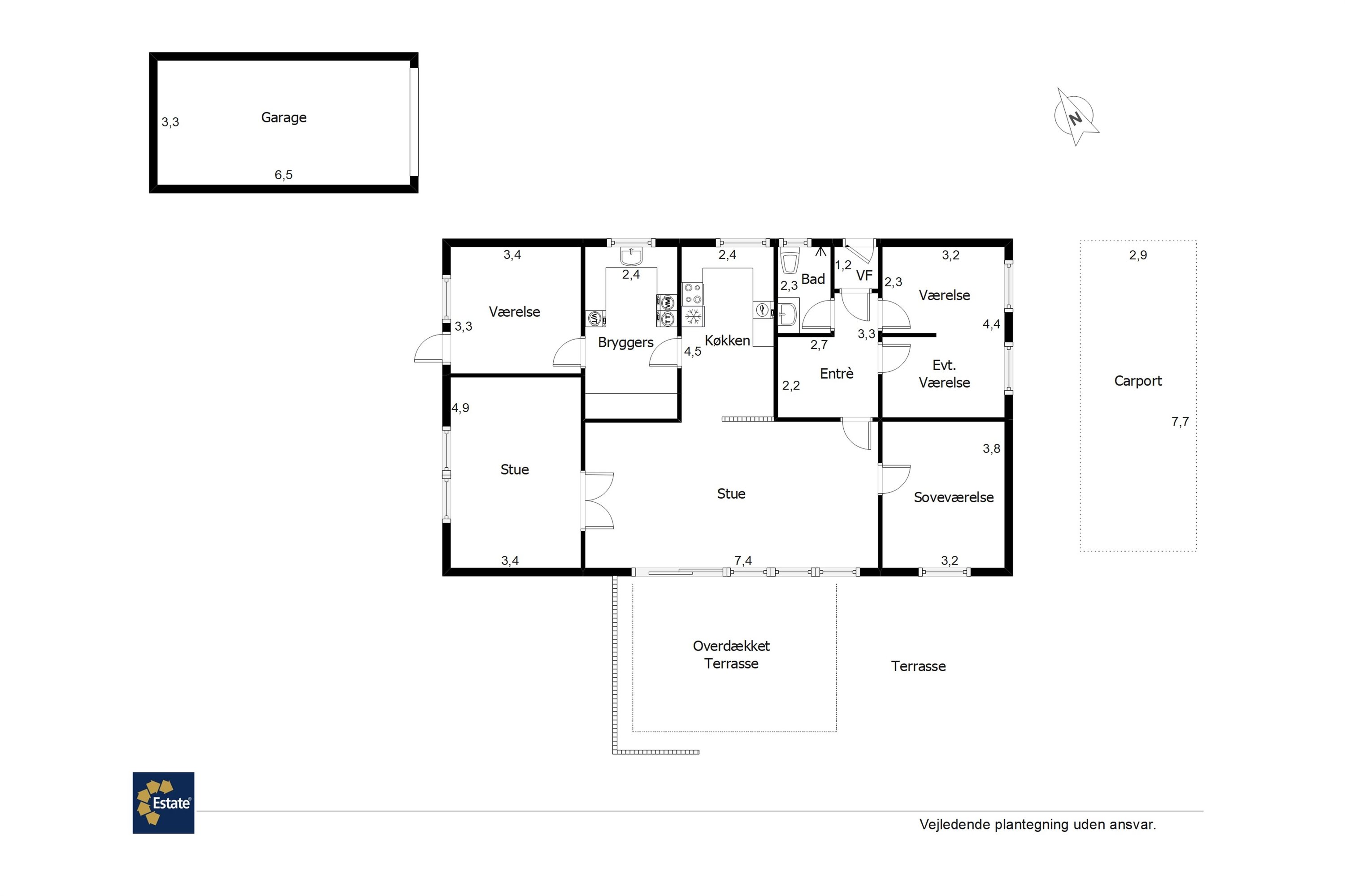 Plantegninger billede af Elmelunden 205, 7190 Billund