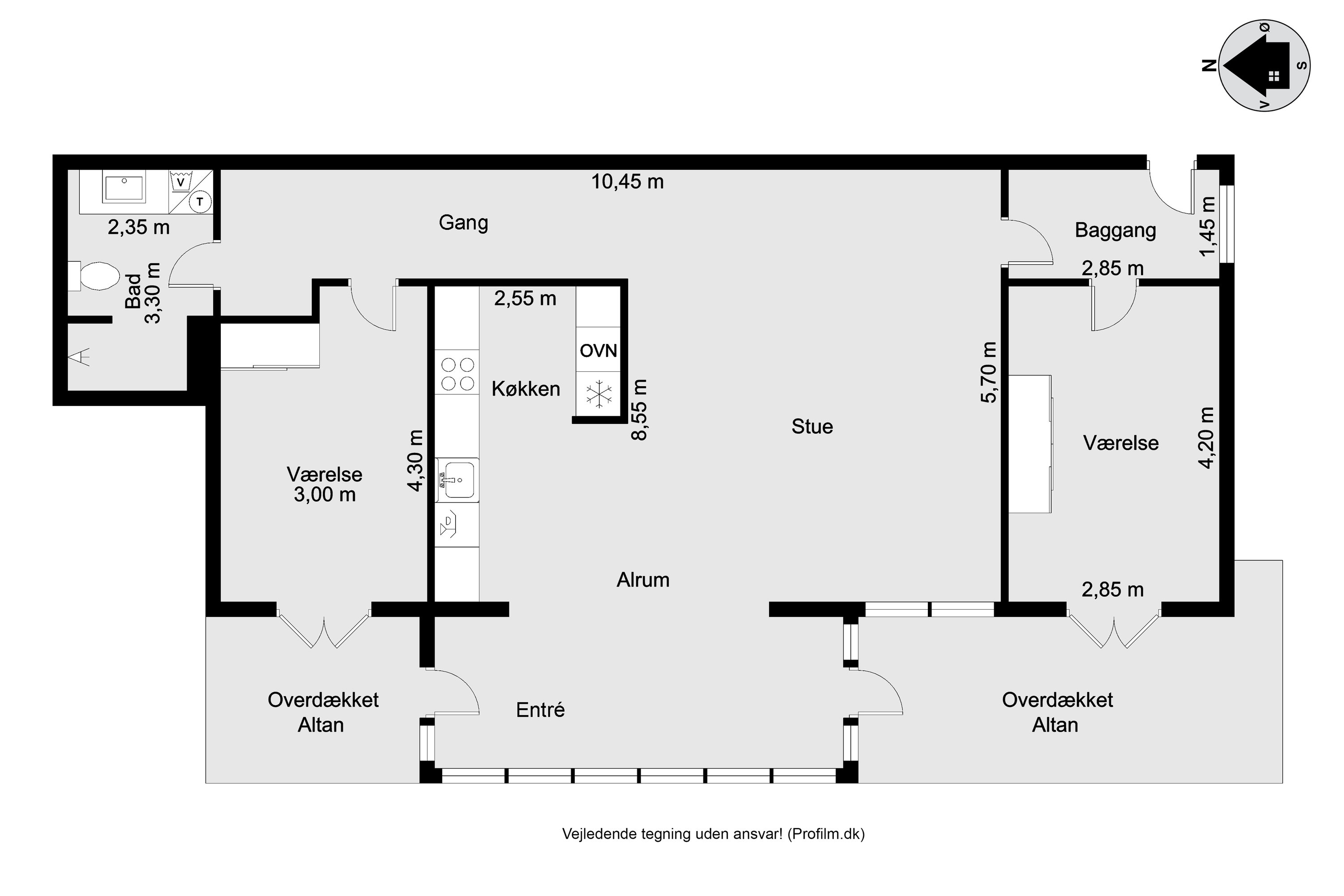 Plantegninger billede af Asylgade 2, 2. tv., 7500 Holstebro