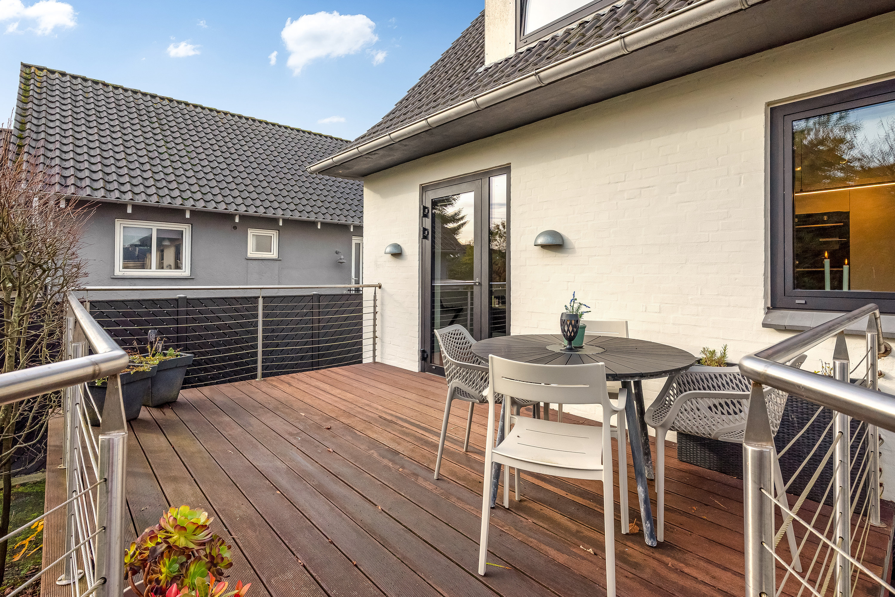 Fremhævet terrasse billede i fuldskærmstilstand. Billede af Skivevej 58, 7500 Holstebro