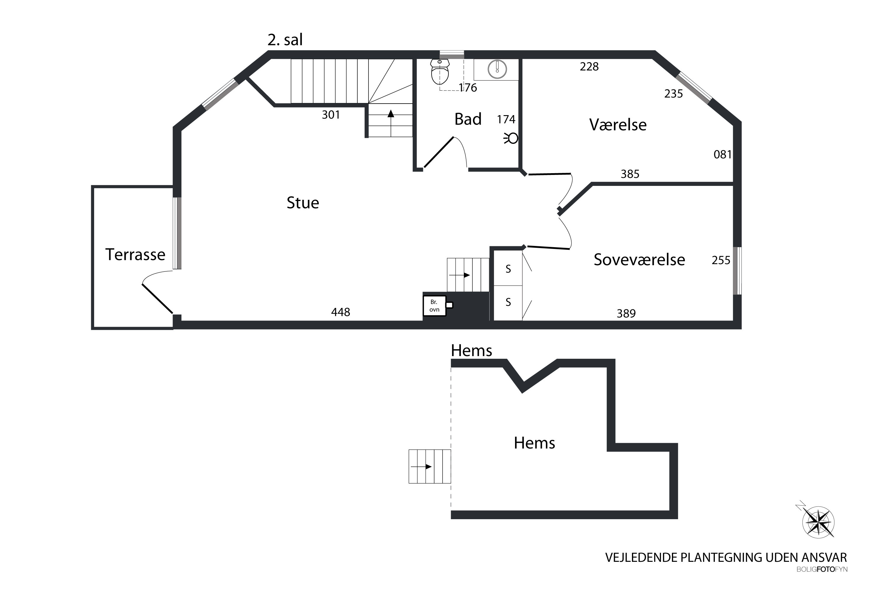 Plantegninger billede af Vestre Engvej 114, 1. th., 5400 Bogense