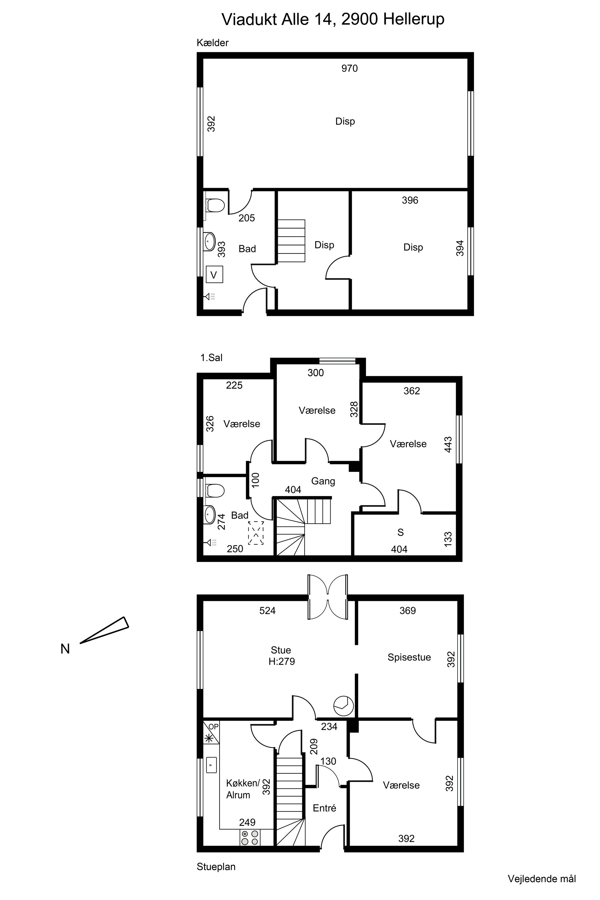 Plantegninger billede af Viadukt Alle 14, 2900 Hellerup