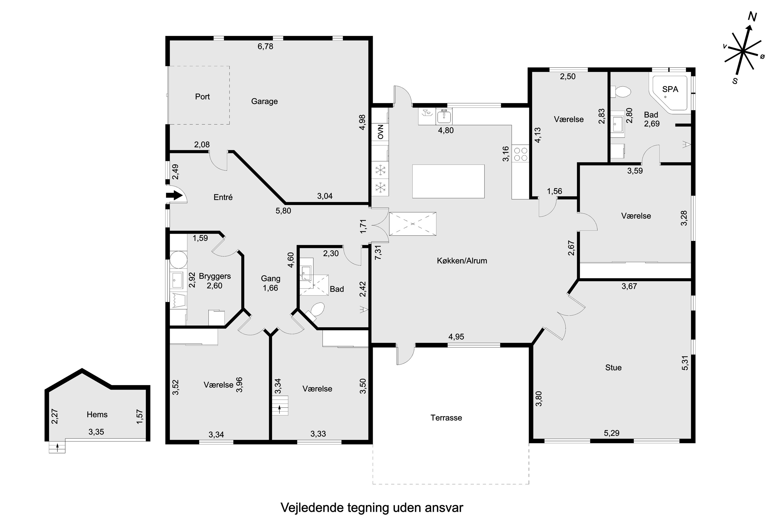 Plantegninger billede af Asmusgårdsvej 114, 8520 Lystrup