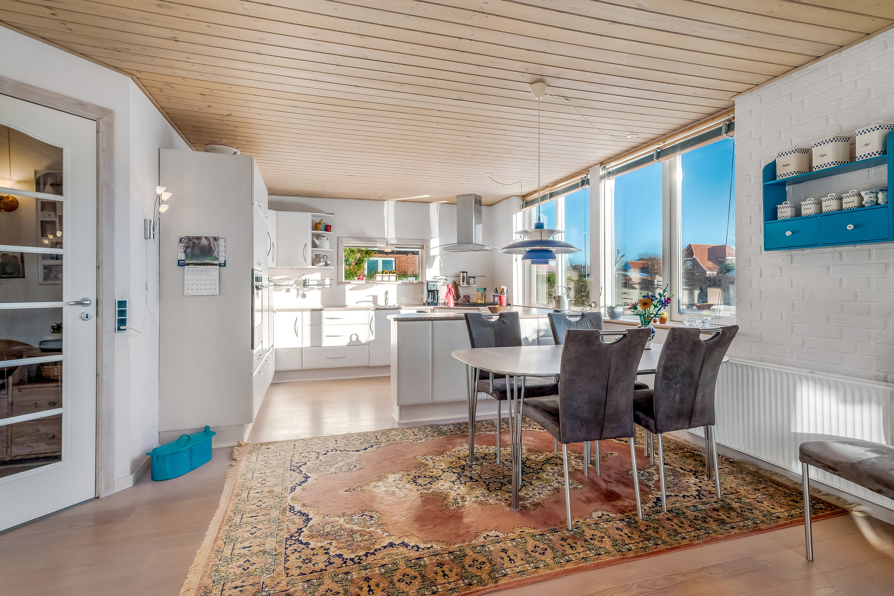 Fremhævet køkken alrum billede i fuldskærmstilstand. Billede af Stenshøj 6, 6950 Ringkøbing