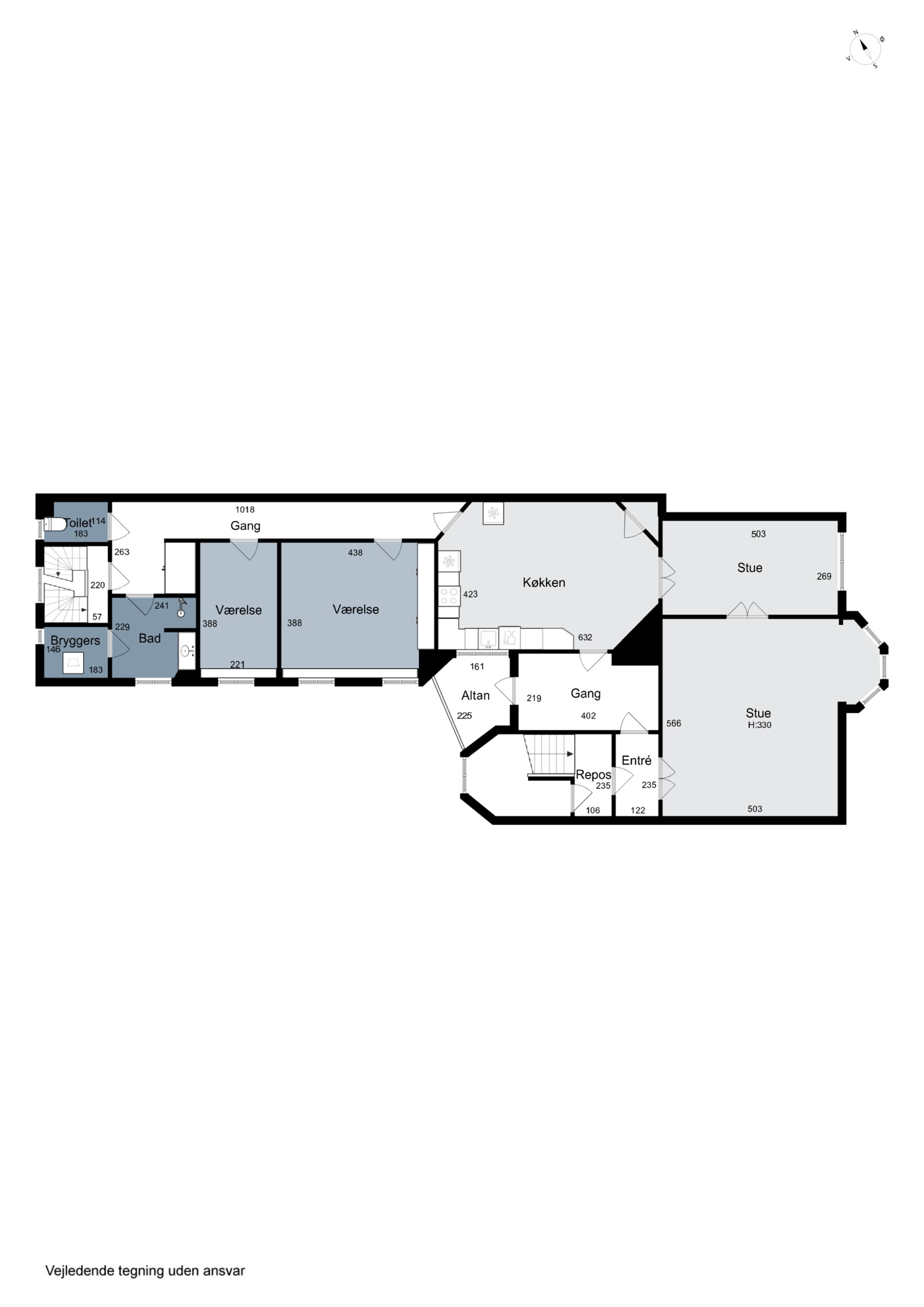Plantegninger billede af Kystvejen 45, 3., 8000 Aarhus C