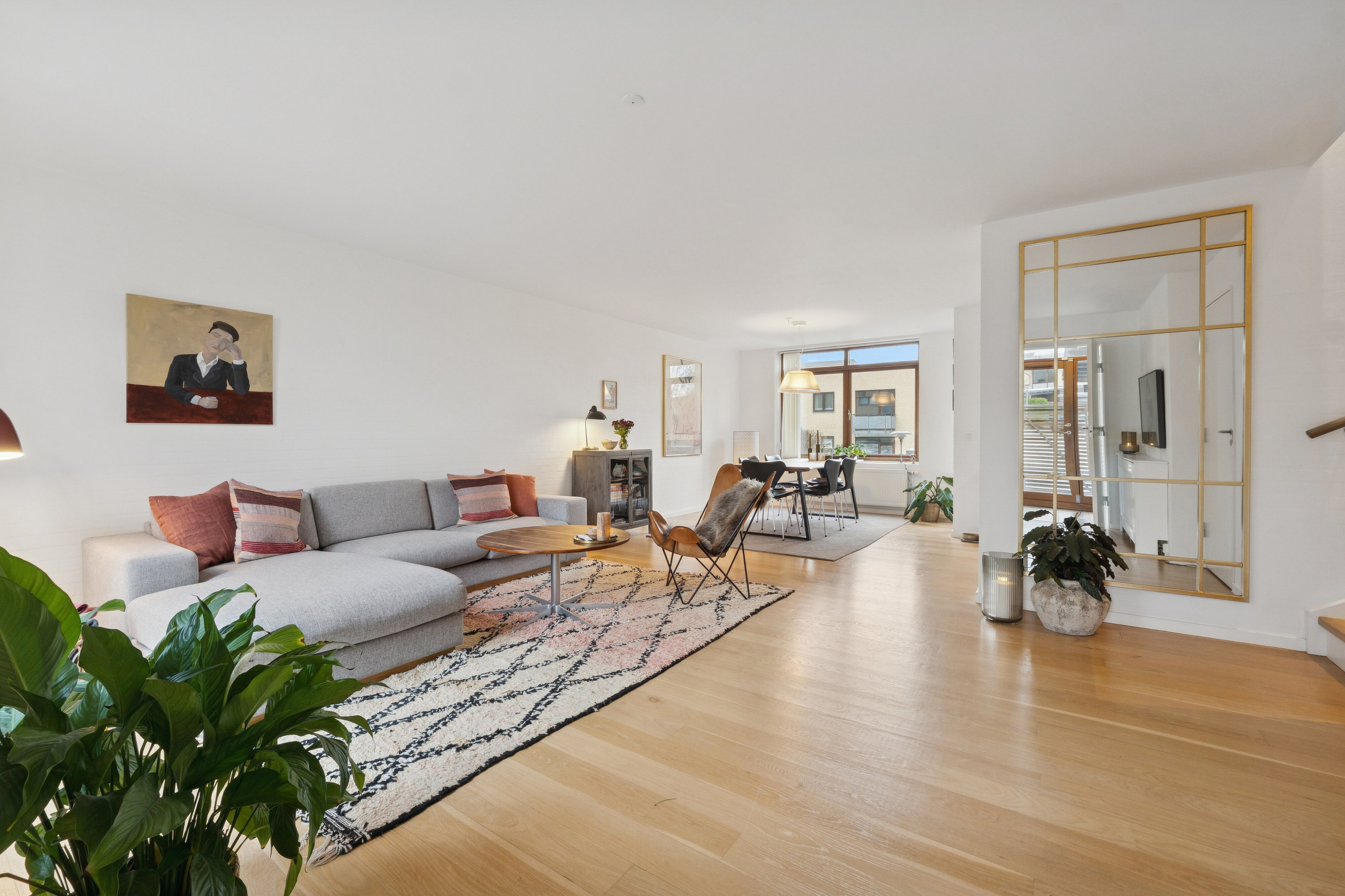 Rækkehus: Stue på Ørbækgårds Alle 404, 2970 Hørsholm