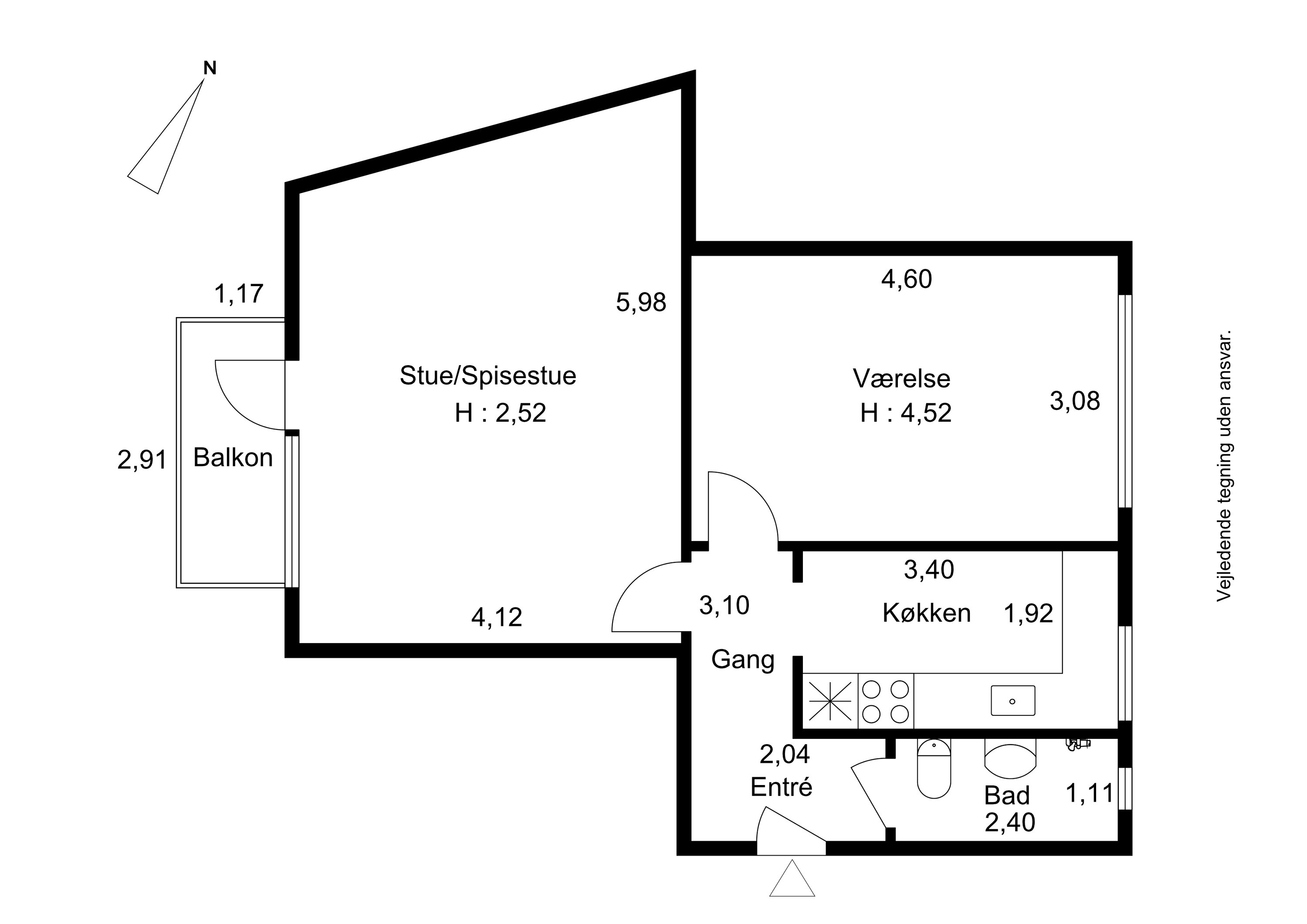 Plantegninger billede af Strandpromenaden 4, st.. th., 4600 Køge