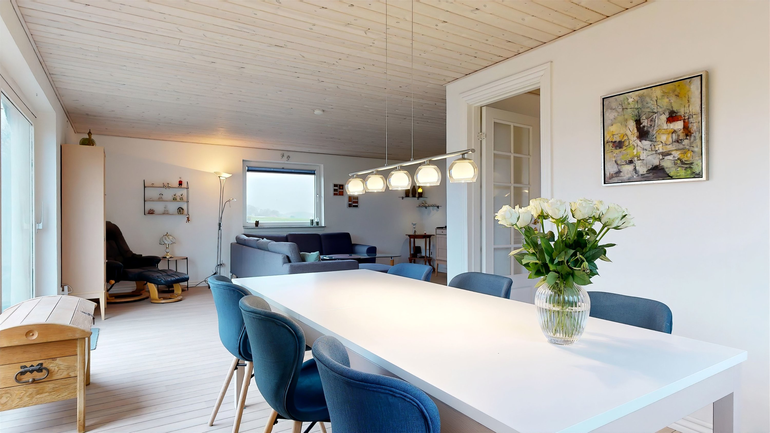 Fremhævet stue billede i fuldskærmstilstand. Billede af Kristiansvej 5, Vorning, 8830 Tjele