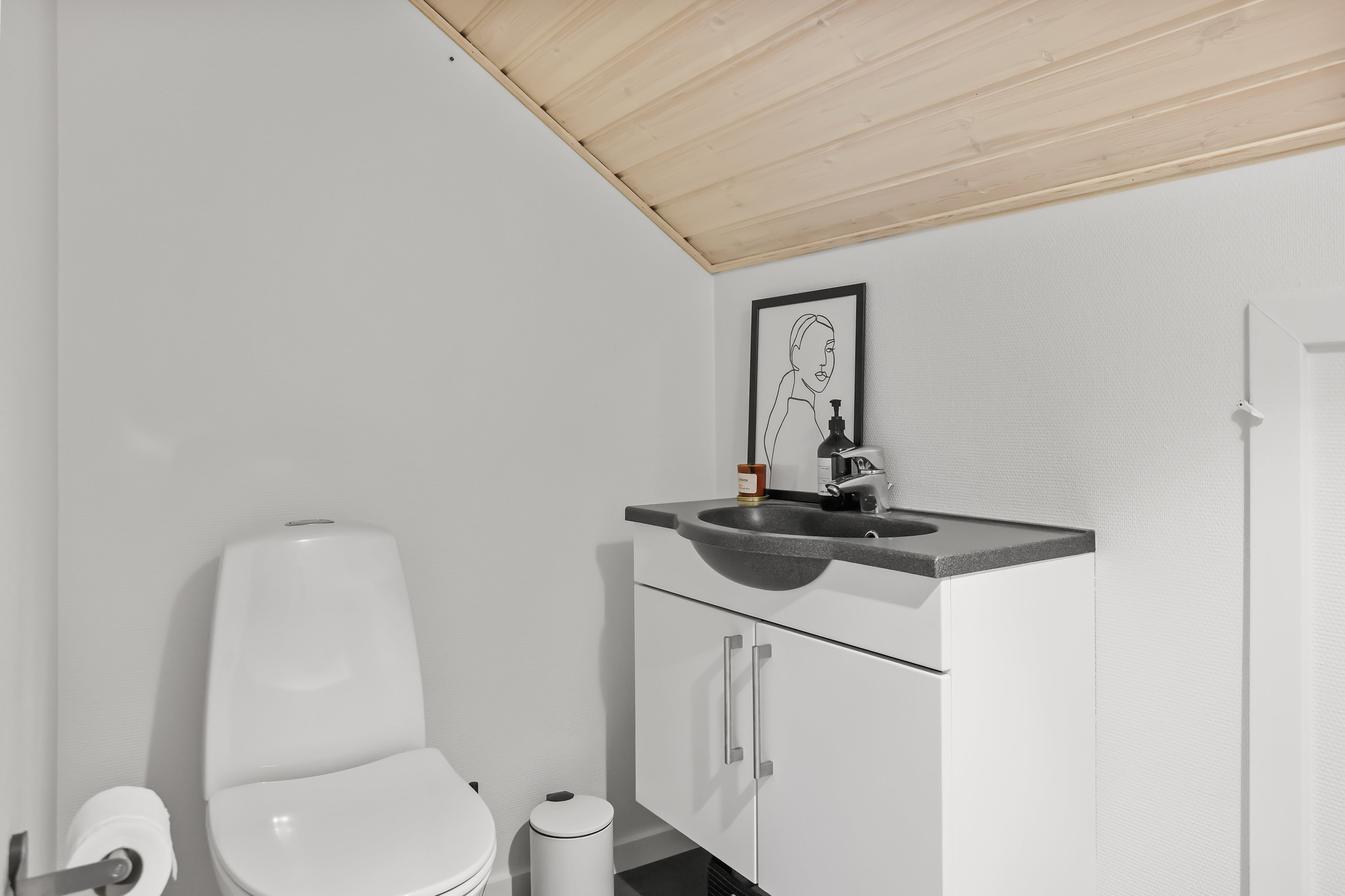 Fremhævet gæstetoilet billede i fuldskærmstilstand. Billede af Hyrdebakken 80, 8800 Viborg