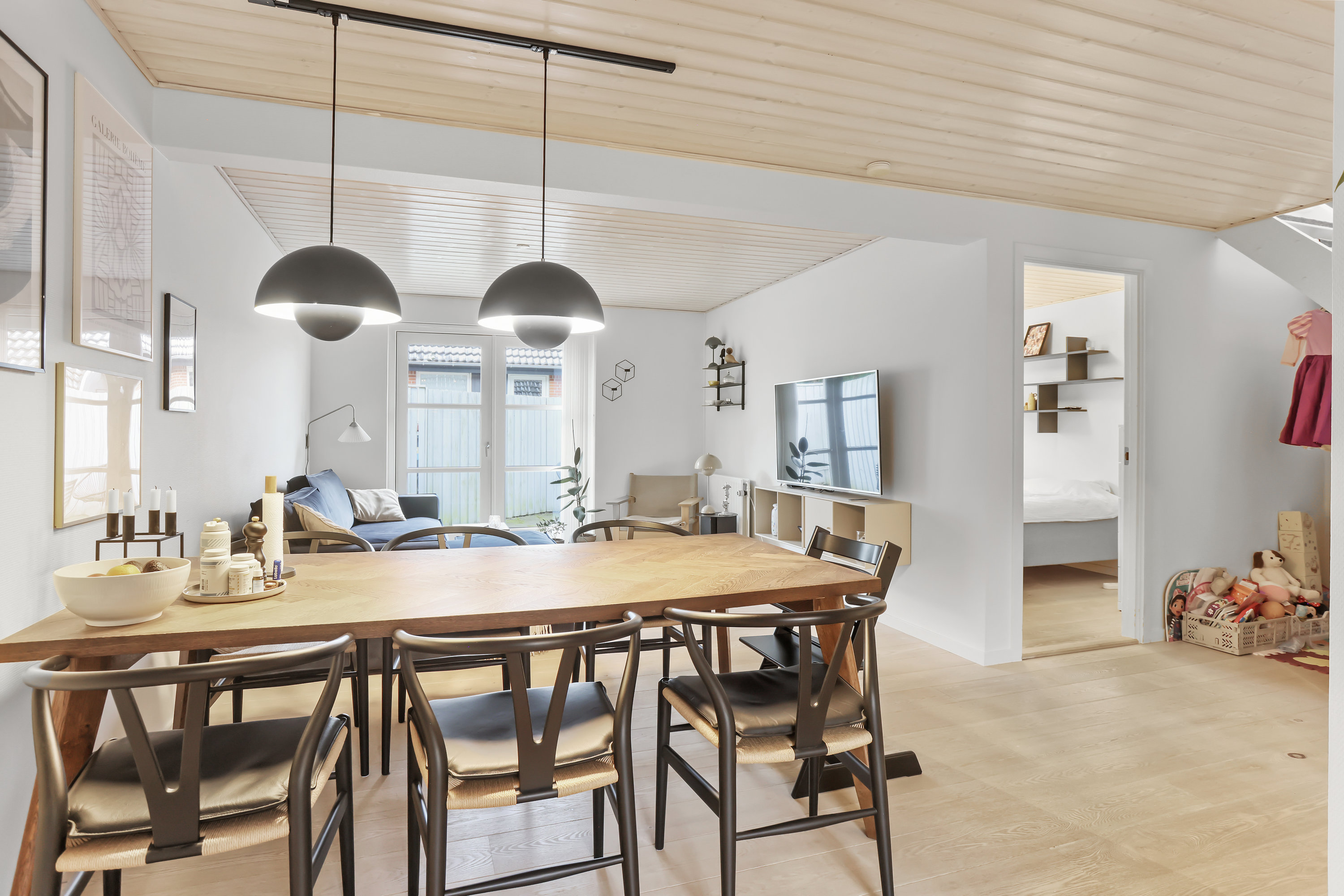 Fremhævet stue billede i fuldskærmstilstand. Billede af Hyrdebakken 80, 8800 Viborg