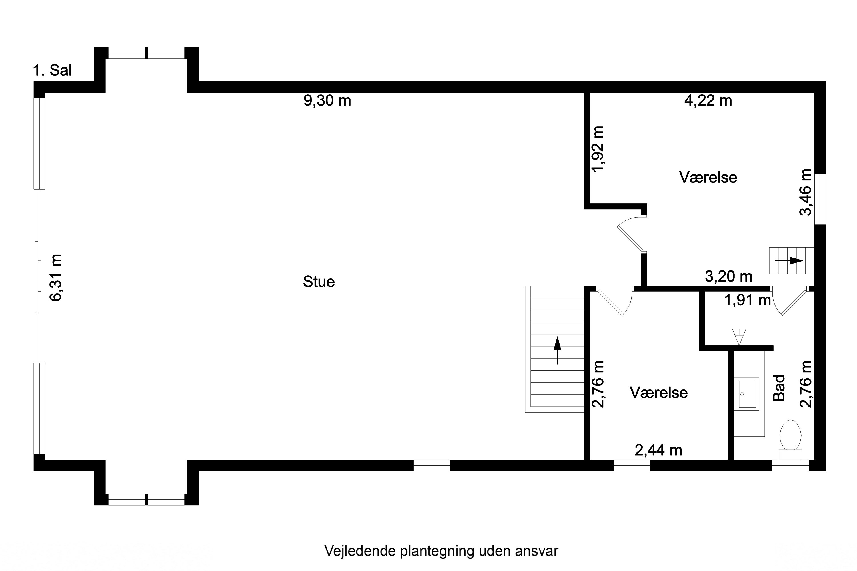 Plantegninger billede af Tordenskjoldsvej 5, Tåsinge, 5700 Svendborg