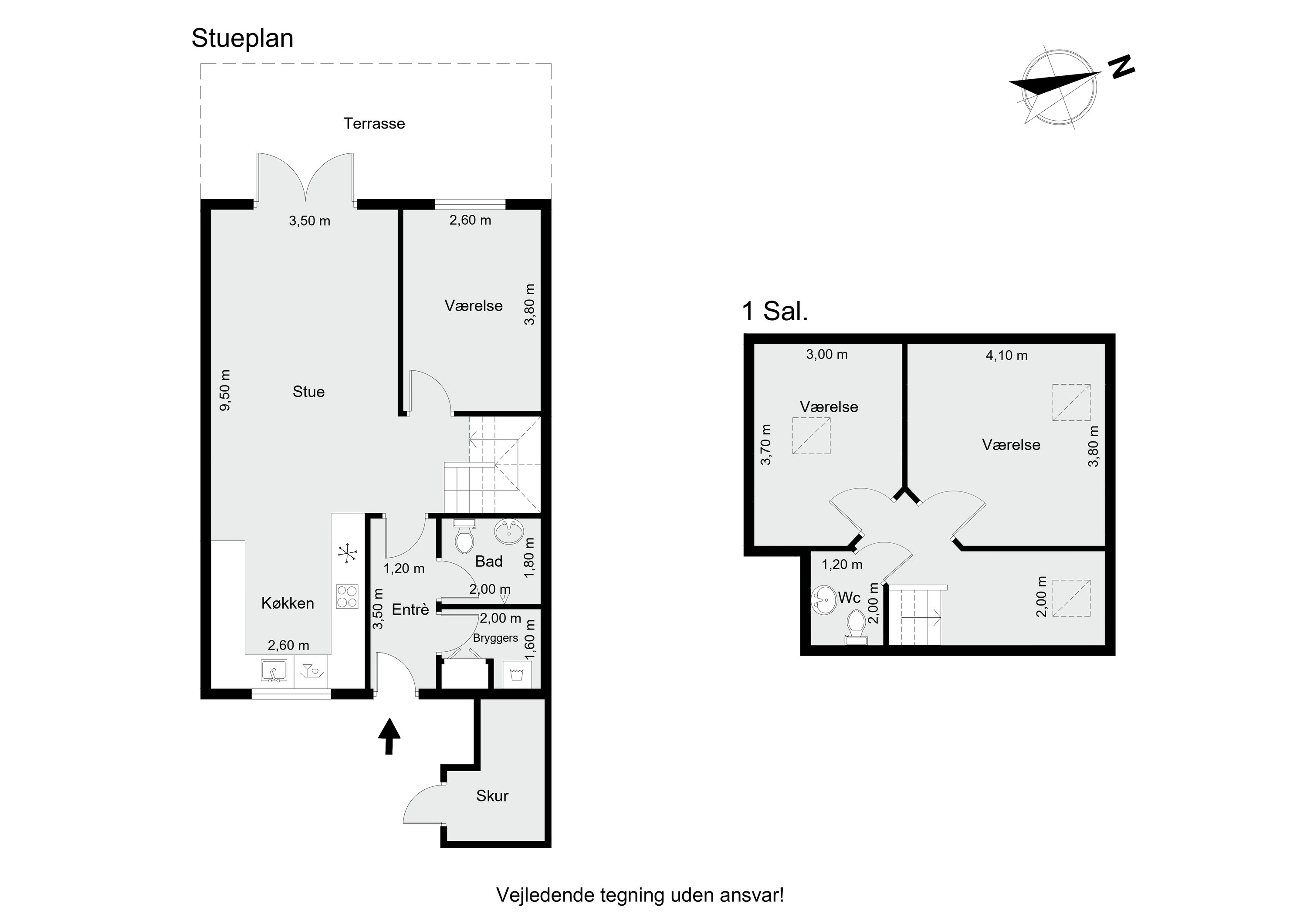 Plantegninger billede af Hyrdebakken 80, 8800 Viborg