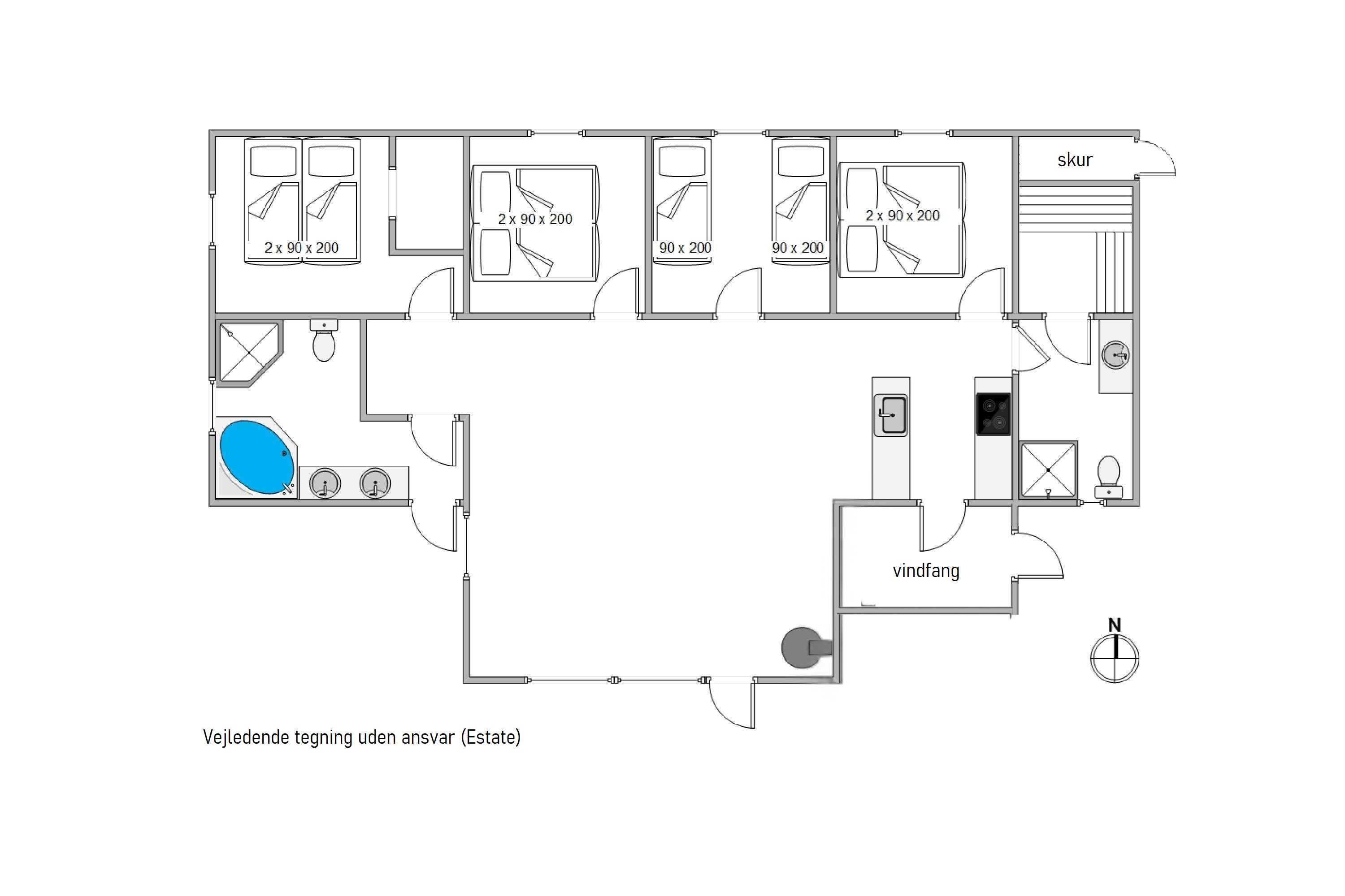 Plantegninger billede af Hafavej 139, Søndervig, 6950 Ringkøbing