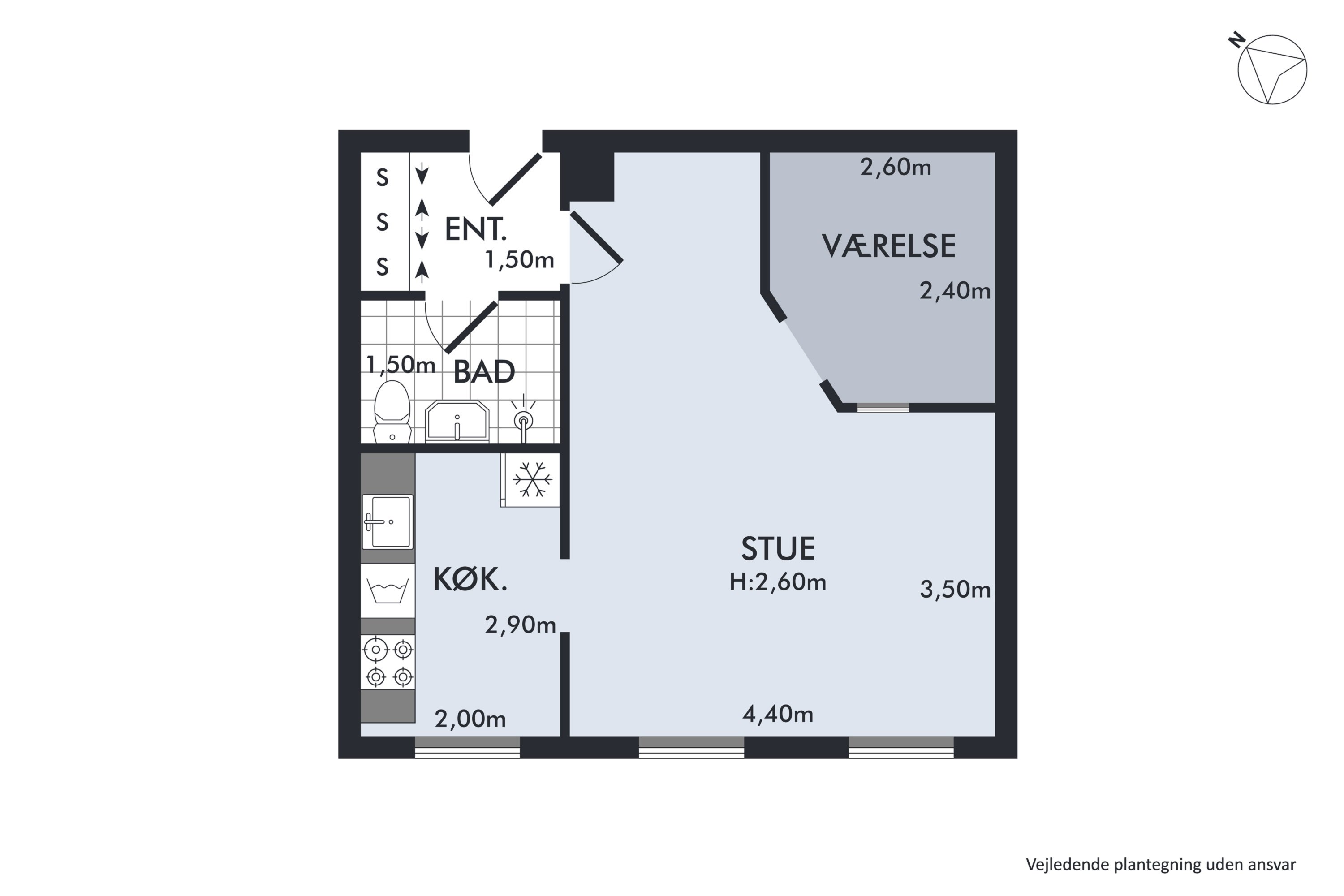 Plantegninger billede af Rønnevangshusene 39, 1. mf., 2630 Taastrup