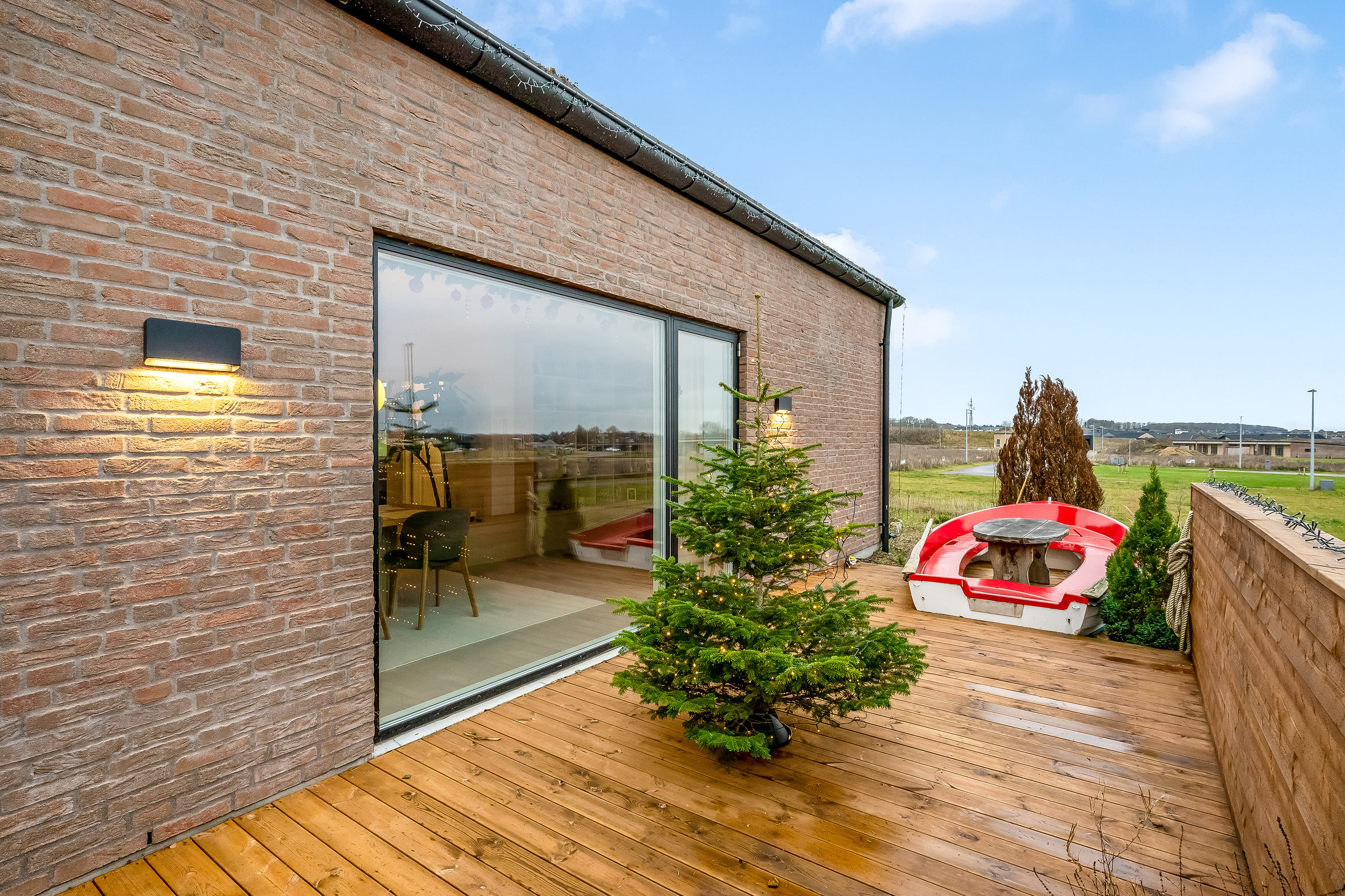 Fremhævet terrasse billede i fuldskærmstilstand. Billede af Sikahjorten 12, Halgårde, 7500 Holstebro