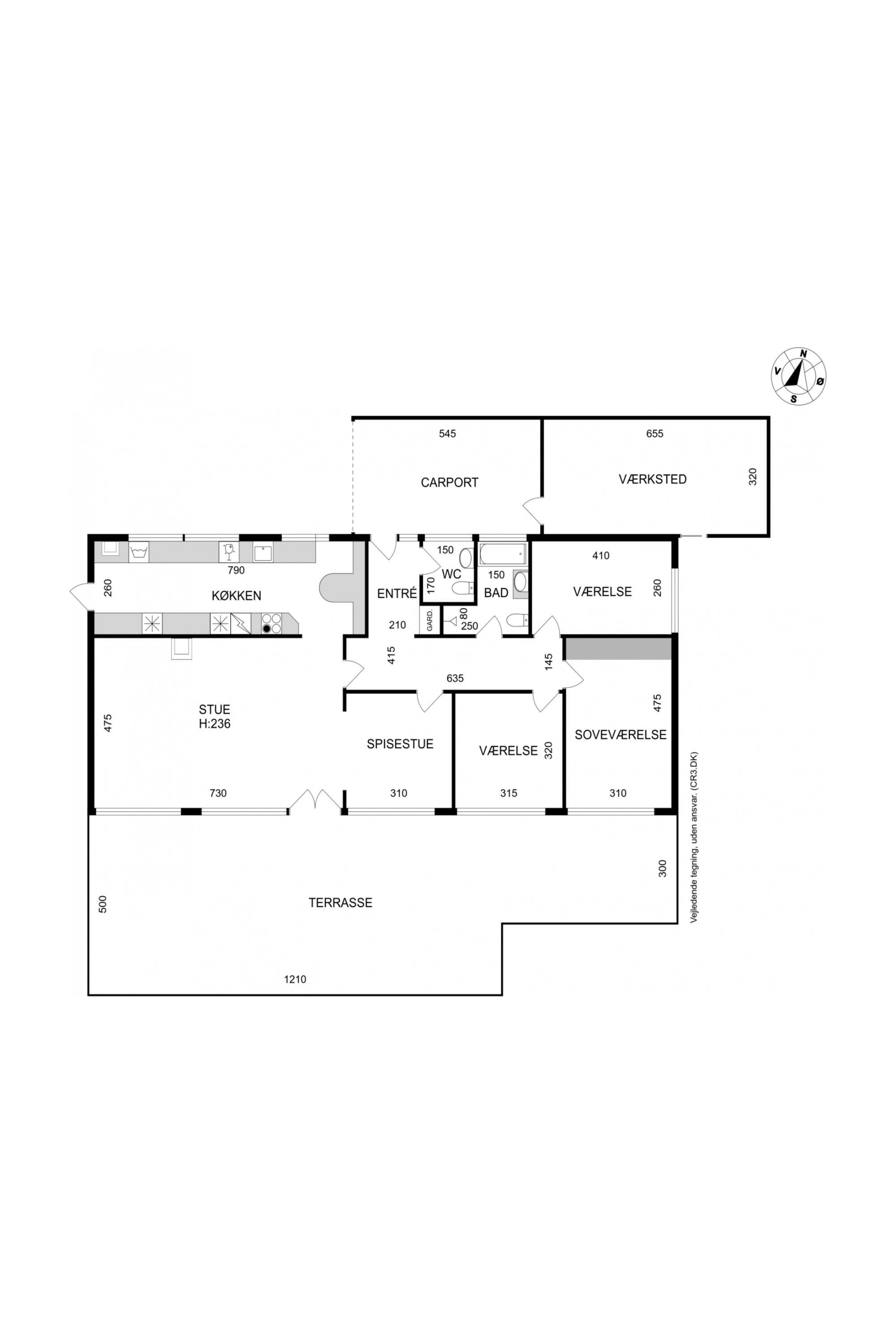 Plantegninger billede af Baunevænget 21, Nødebo, 3480 Fredensborg