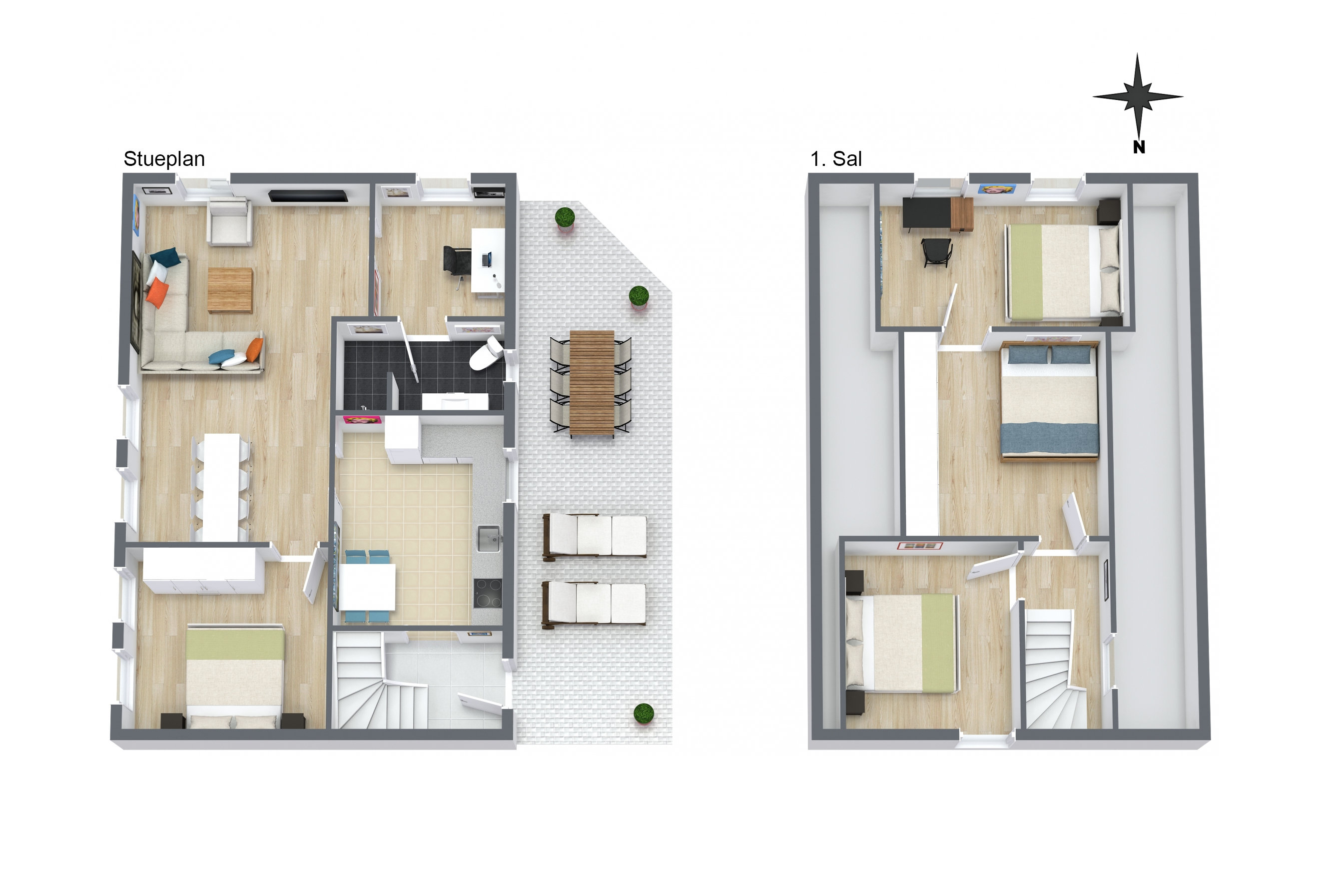 Plantegninger billede af Nørkærvej 3, Søholt, 9750 Østervrå