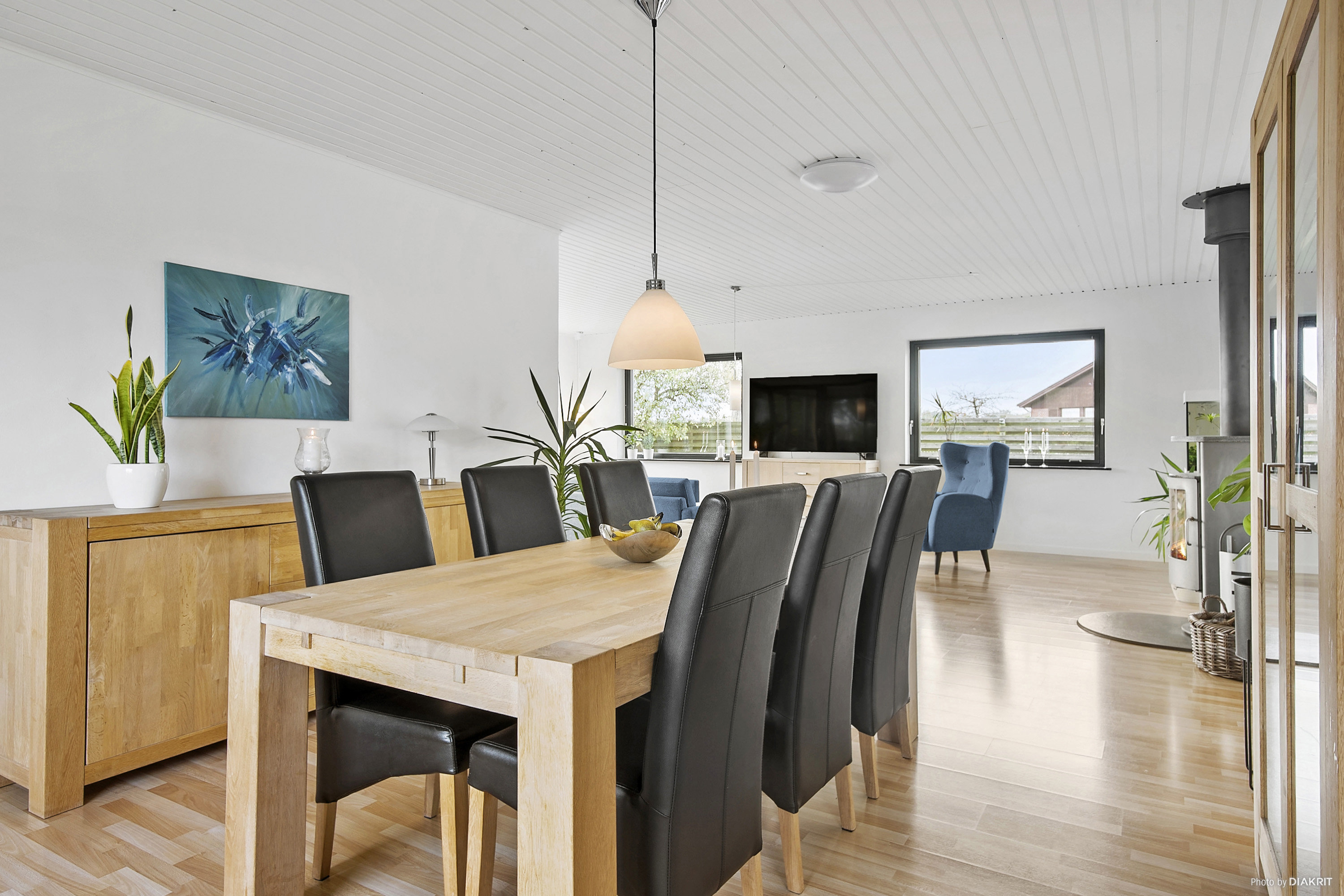 Fremhævet spisestue billede i fuldskærmstilstand. Billede af Orupgade 48, Orup, 4640 Faxe