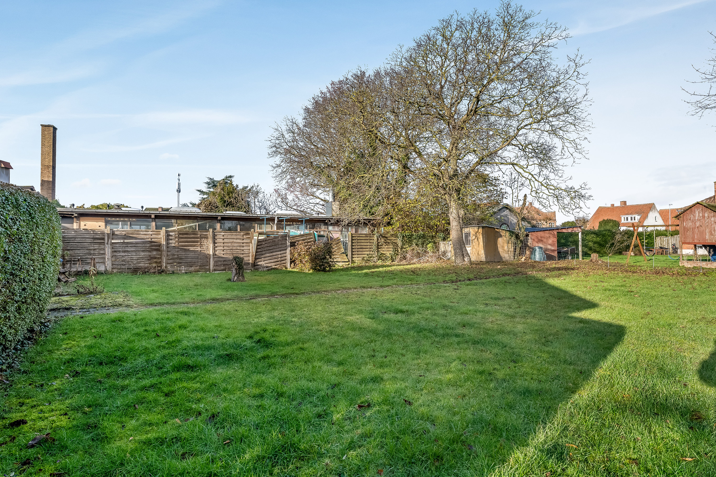 Fremhævet baghave billede i fuldskærmstilstand. Billede af Marius Nielsens Allé 1, 4900 Nakskov