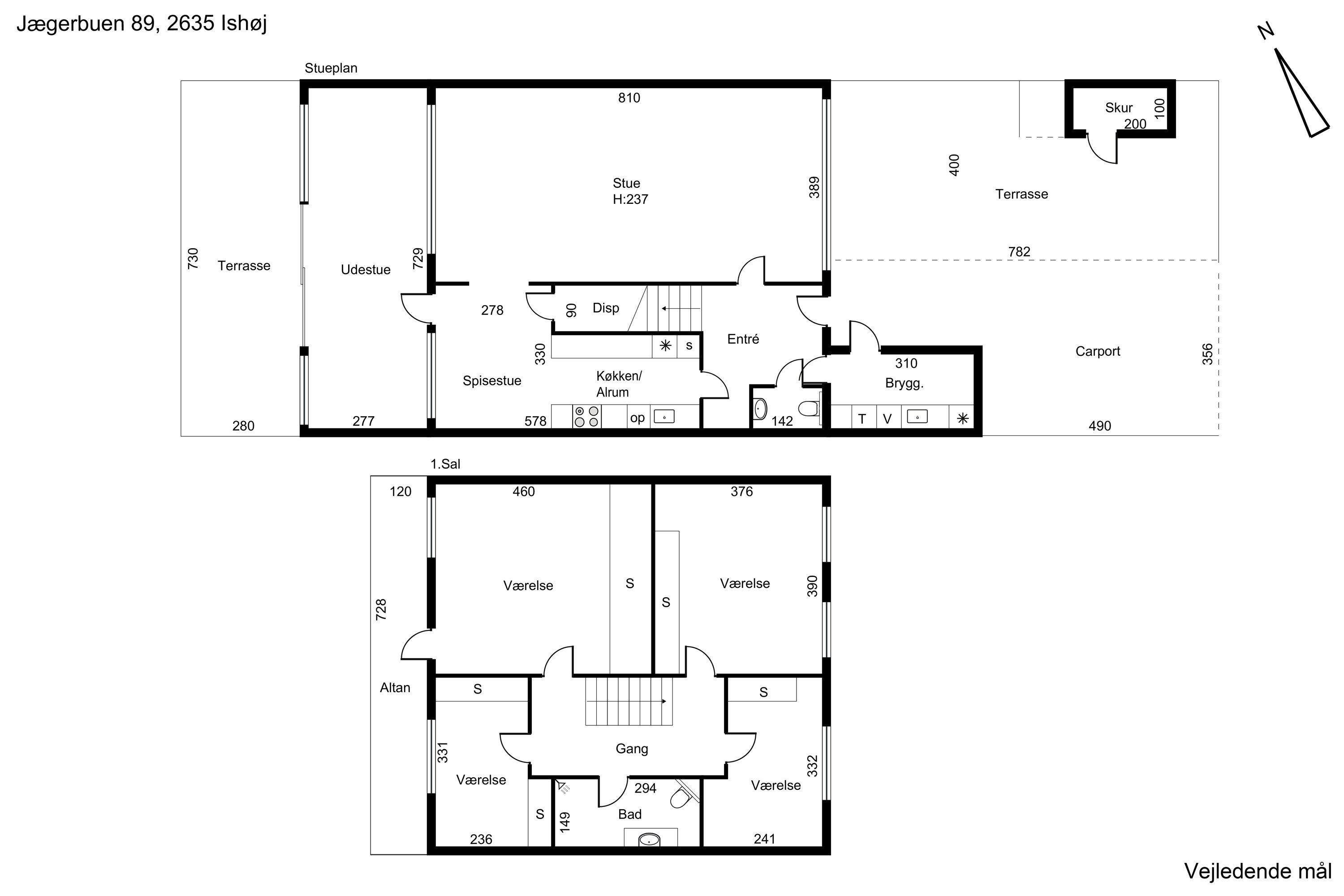 Plantegninger billede af Jægerbuen 89, 2635 Ishøj