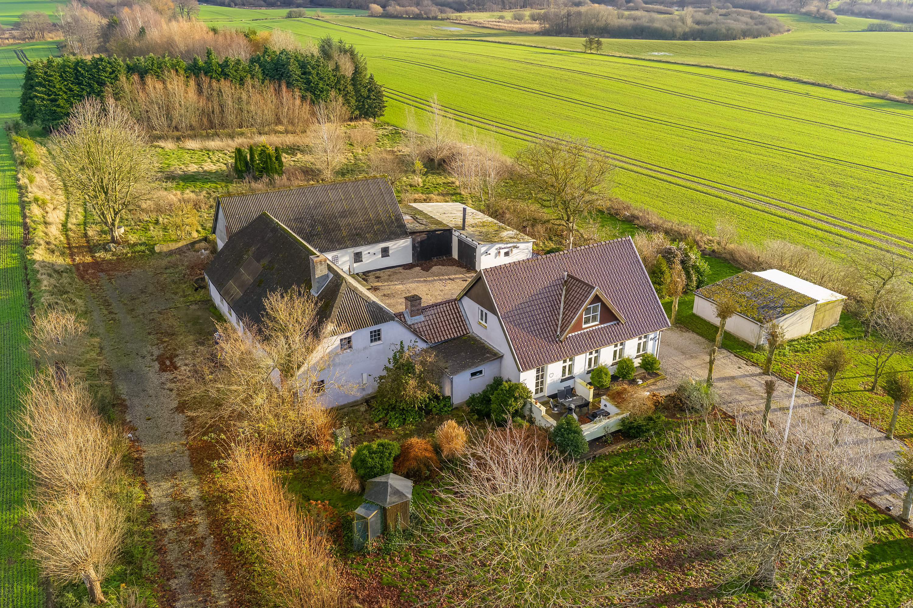 Fremhævet luftfoto billede i fuldskærmstilstand. Billede af Klippen 3, Ølsted, 5672 Broby