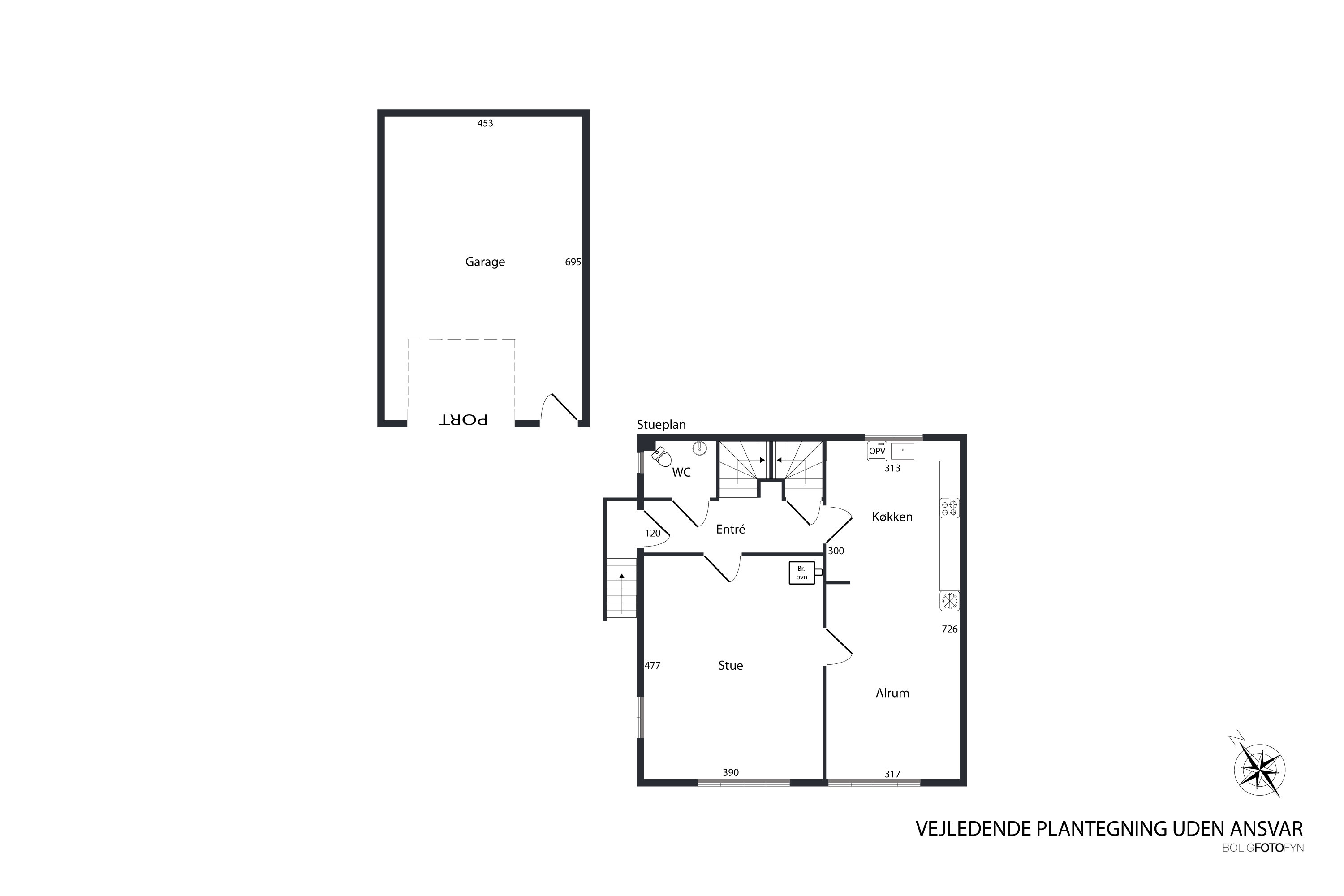 Plantegninger billede af Verningevej 18, Nr Broby, 5672 Broby