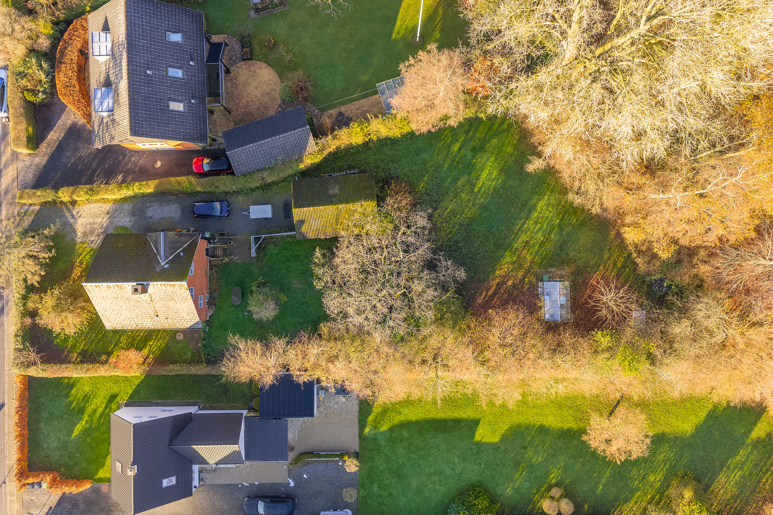 Fremhævet luftfoto billede i fuldskærmstilstand. Billede af Verningevej 18, Nr Broby, 5672 Broby