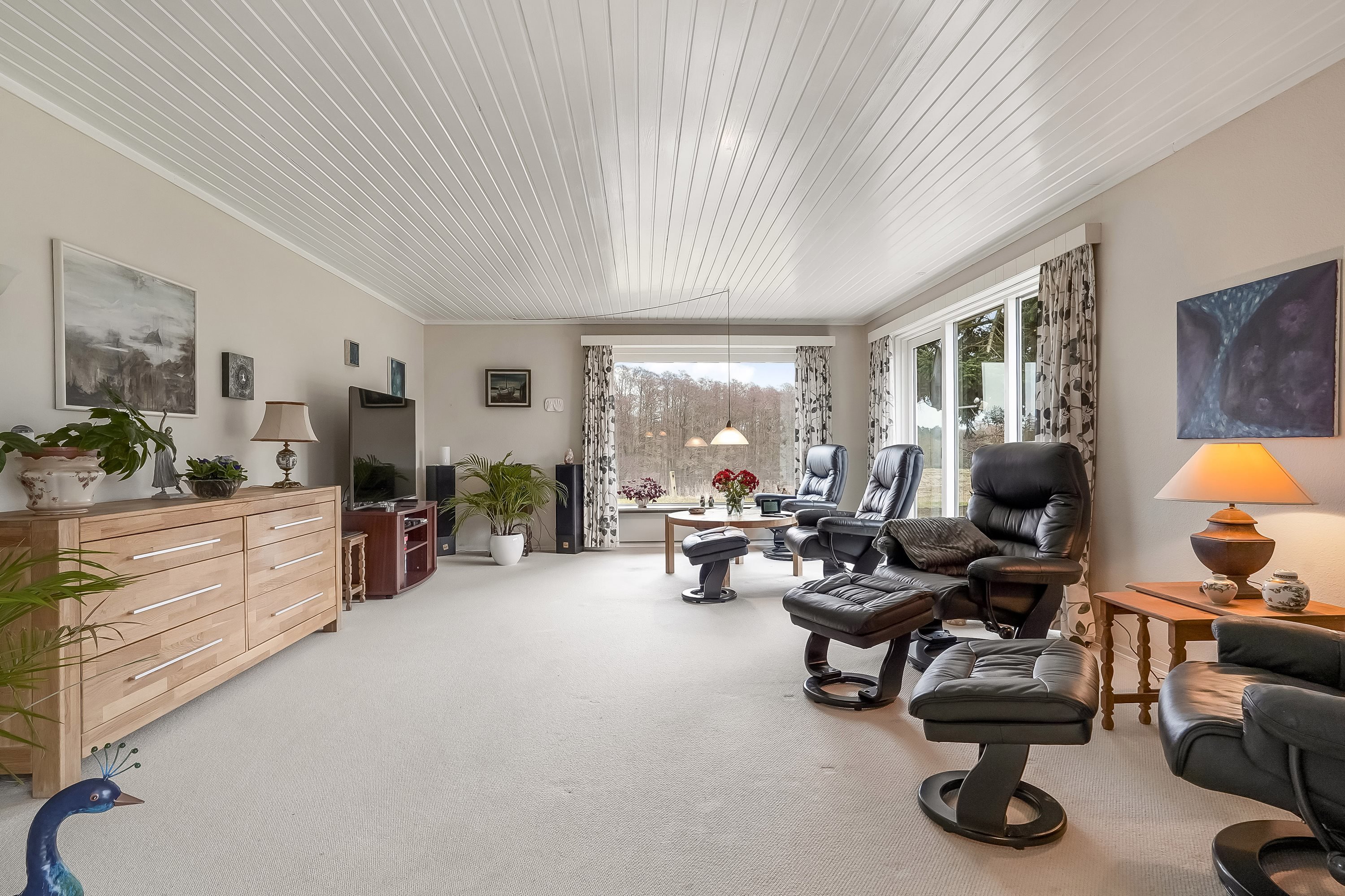 Fremhævet opholdsstue billede i fuldskærmstilstand. Billede af Vinkelvej 20, Brobyværk, 5672 Broby