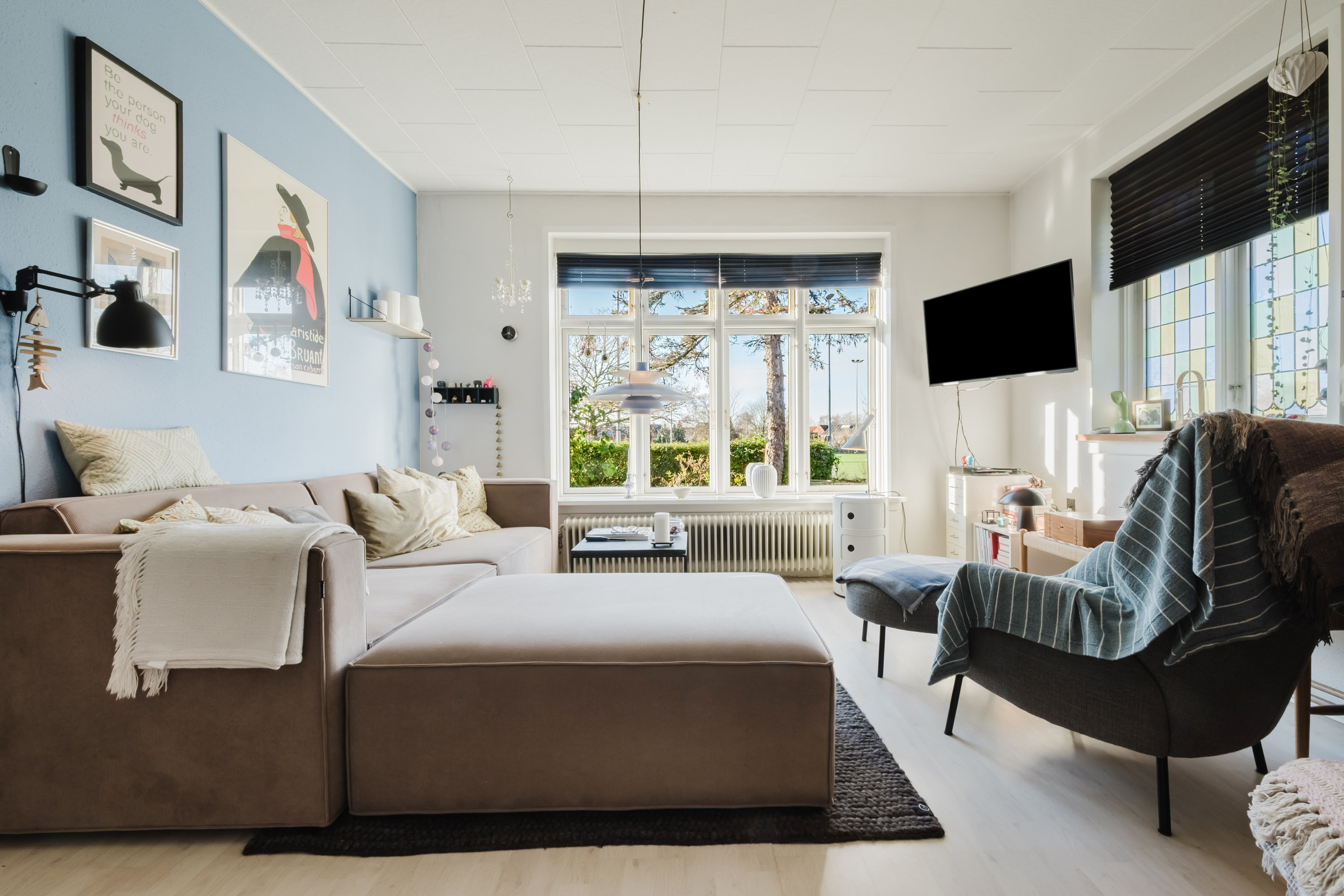 Fremhævet stue billede i fuldskærmstilstand. Billede af Verningevej 18, Nr Broby, 5672 Broby