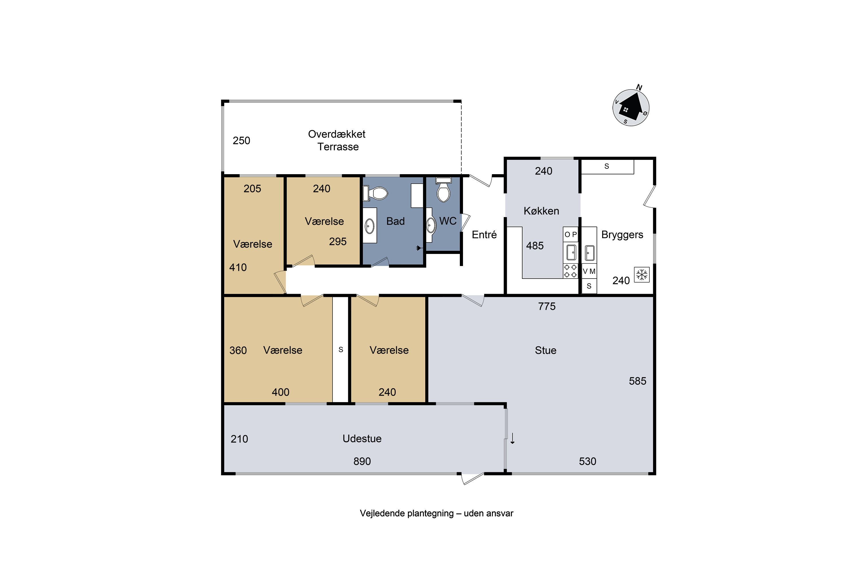 Plantegninger billede af Sorøvej 26, 4200 Slagelse
