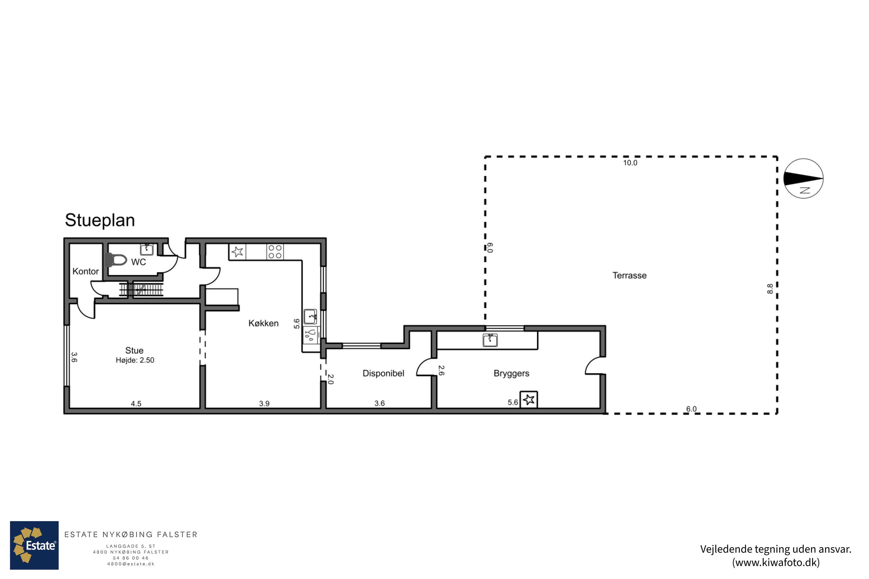 Plantegninger billede af Vesterskovvej 23, 4800 Nykøbing F