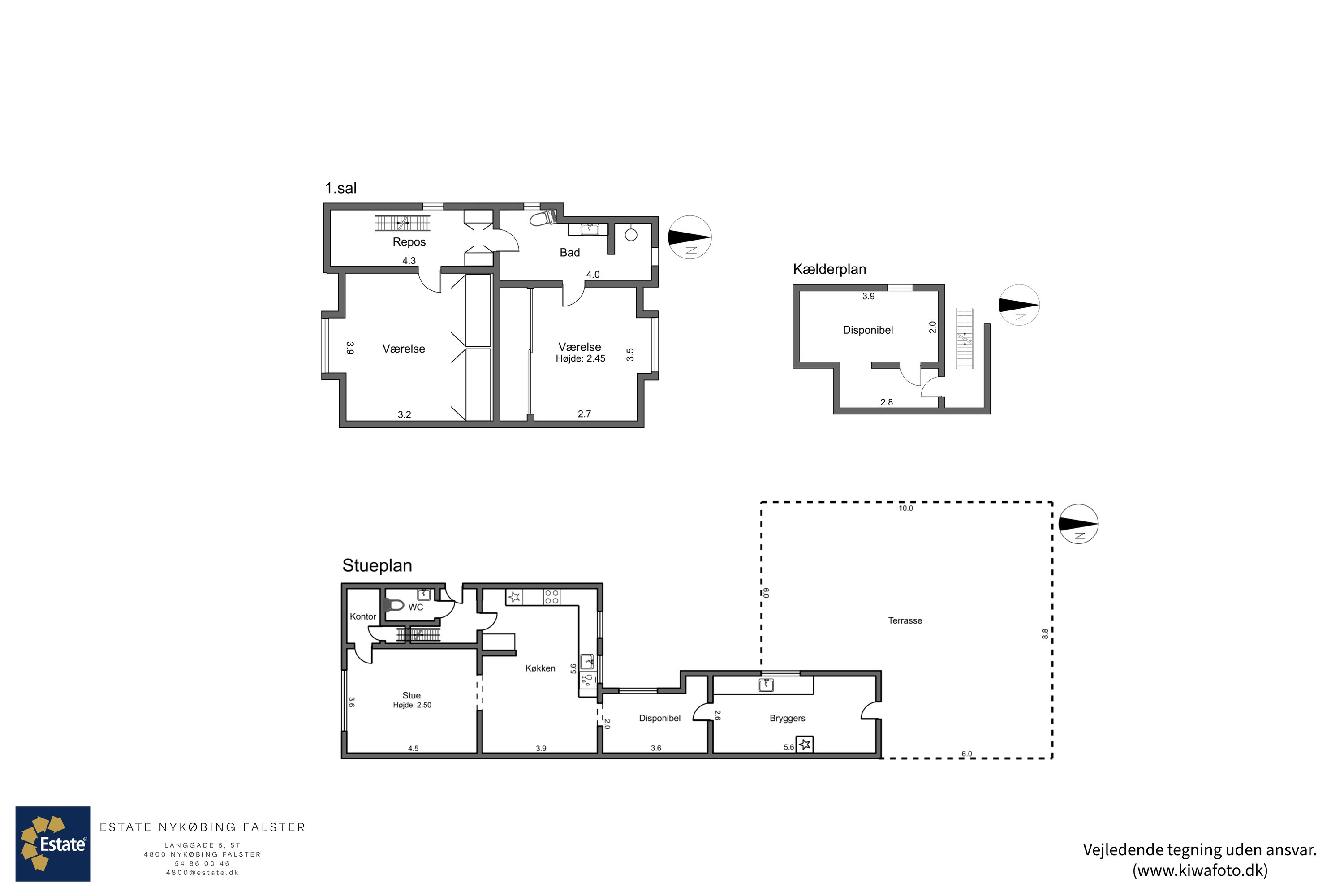 Plantegninger billede af Vesterskovvej 23, 4800 Nykøbing F