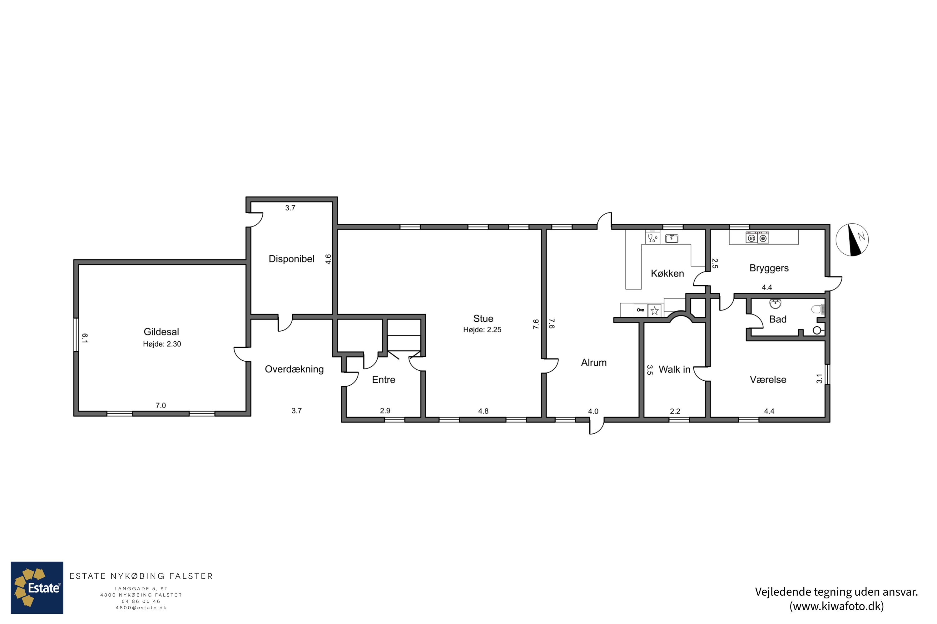 Plantegninger billede af Pogemosevej 27, Radsted, 4990 Sakskøbing